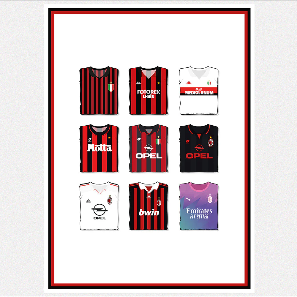 AC Milan Collection Heavyweight Art Print - Image 2