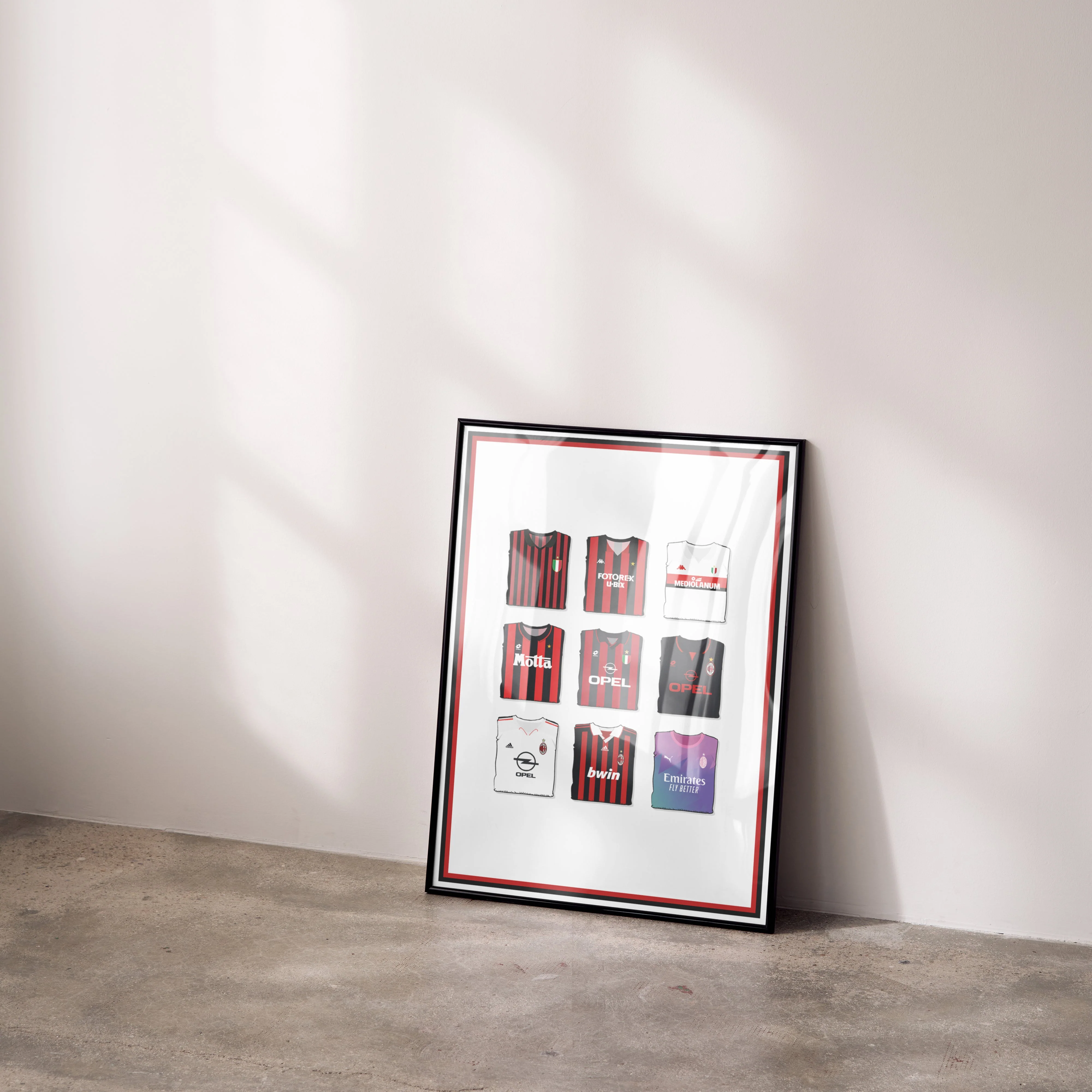 AC Milan Collection Heavyweight Art Print - Image 4