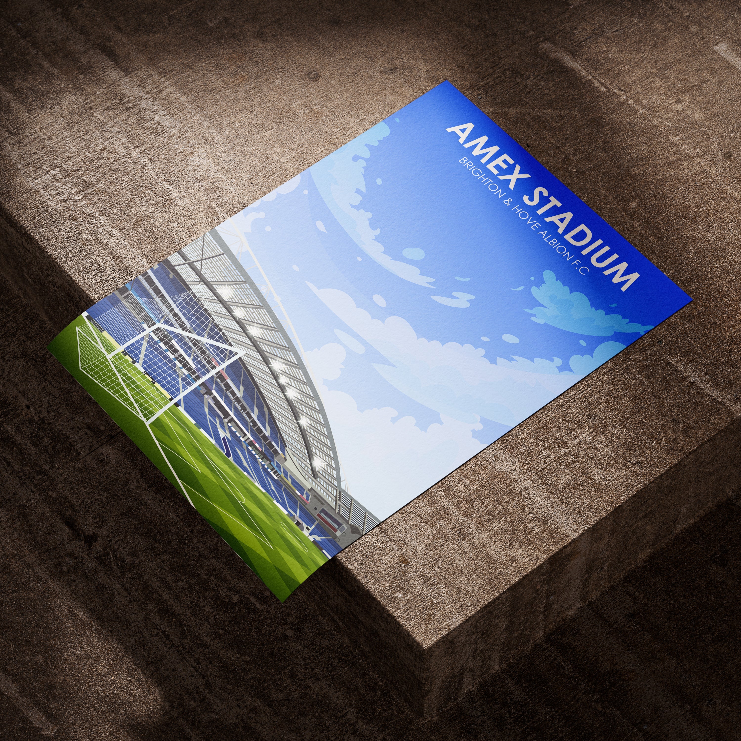 Amex Stadium Heavyweight Art Print - Image 3