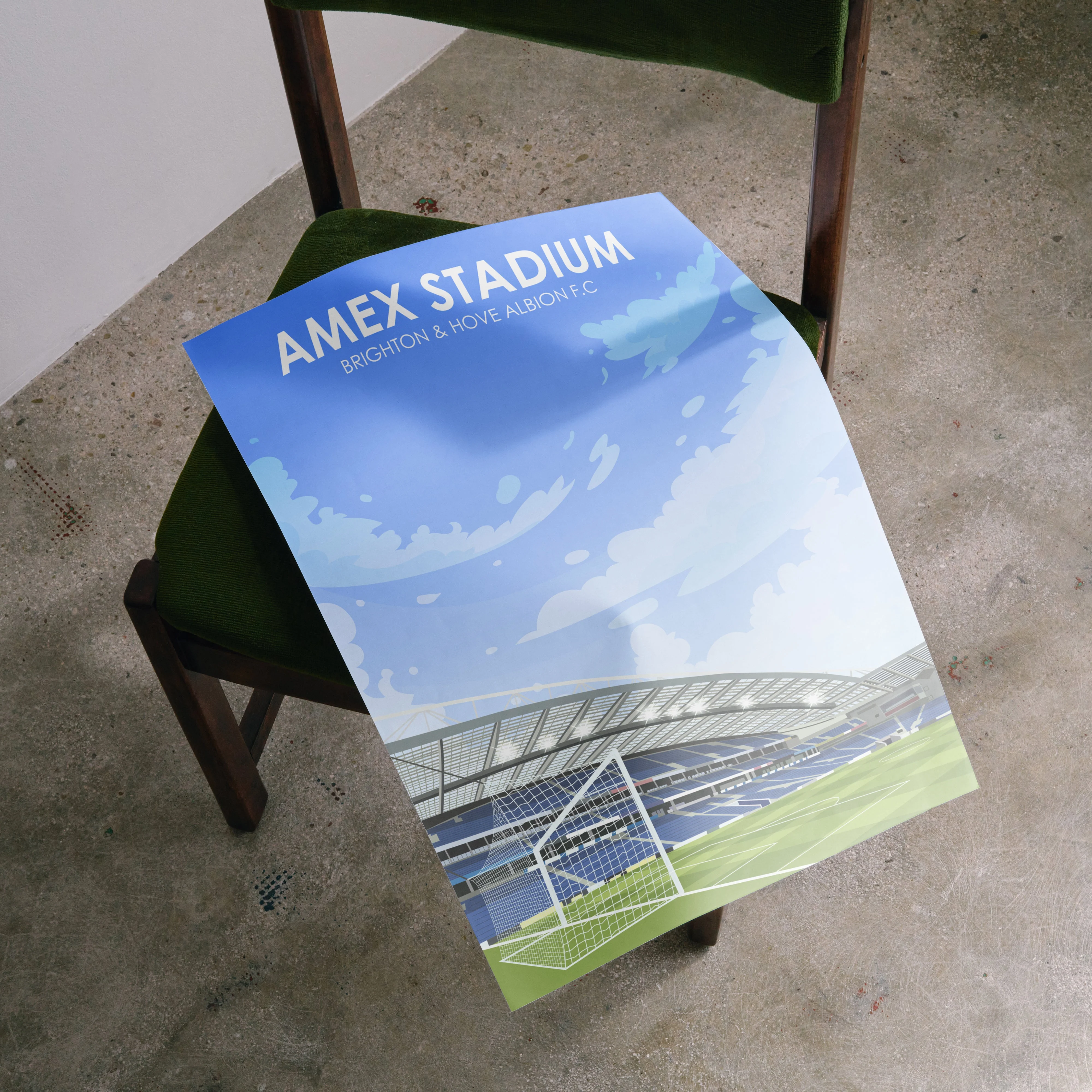 Amex Stadium Heavyweight Art Print - Image 4