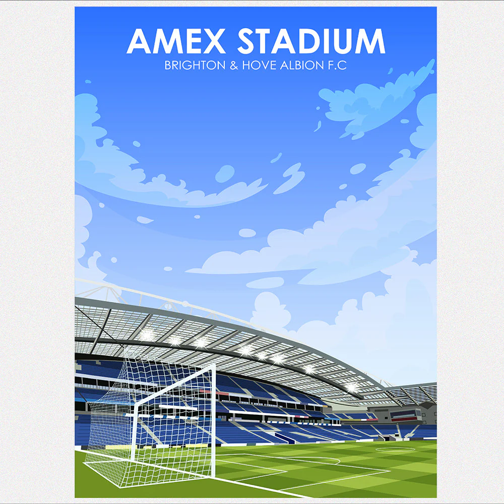 Amex Stadium Heavyweight Art Print - Image 5