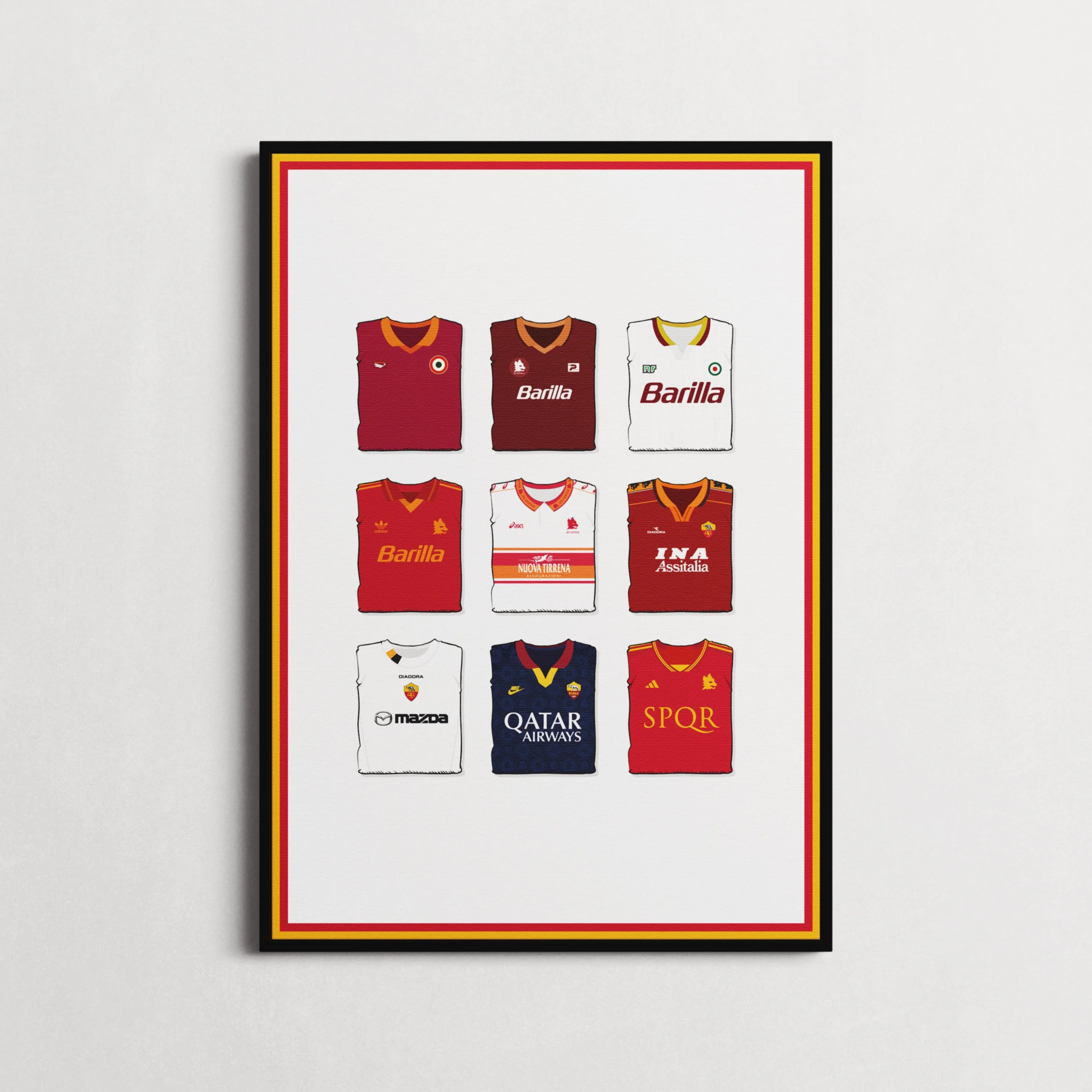 AS Roma Collection Heavyweight Art Print