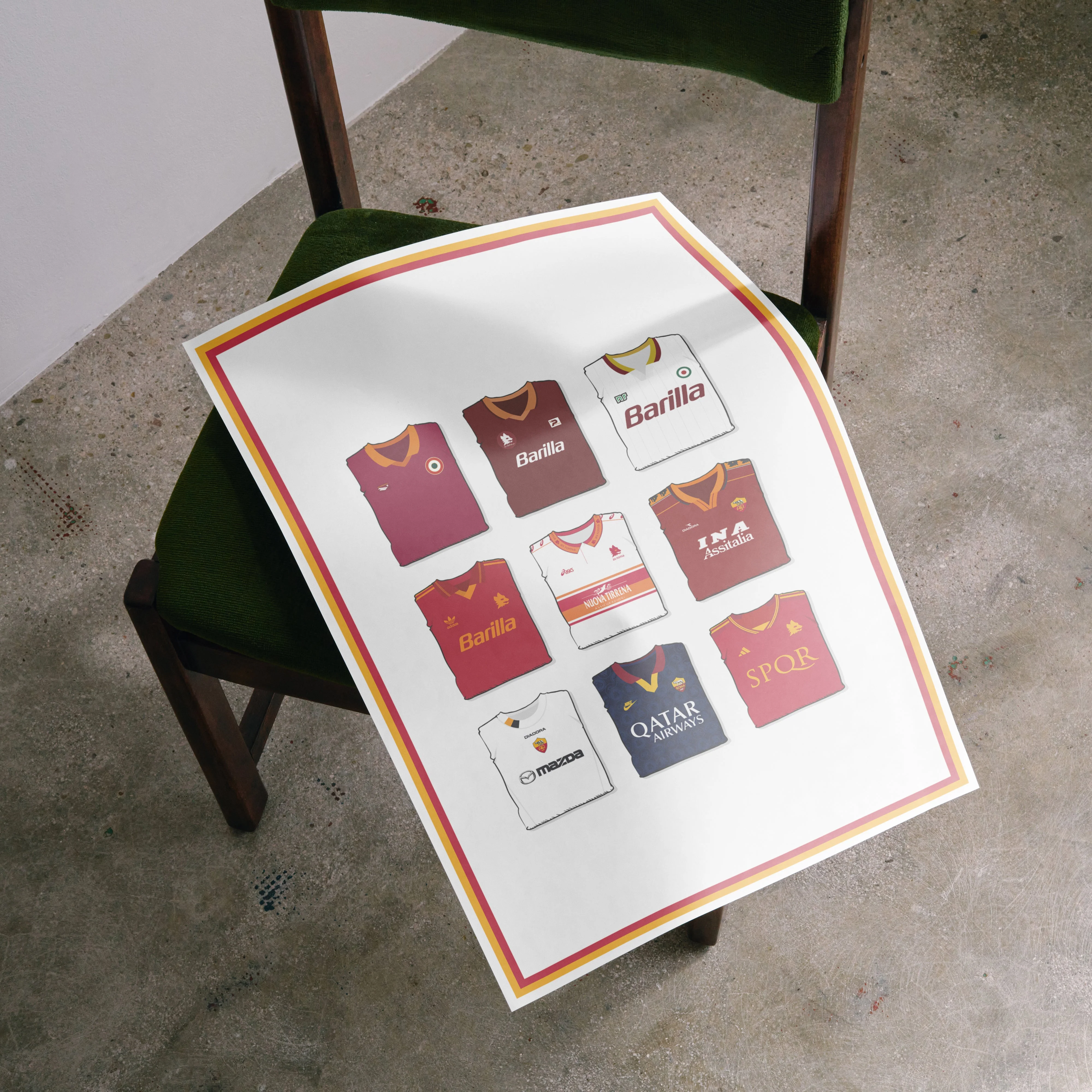 AS Roma Collection Heavyweight Art Print - Image 3