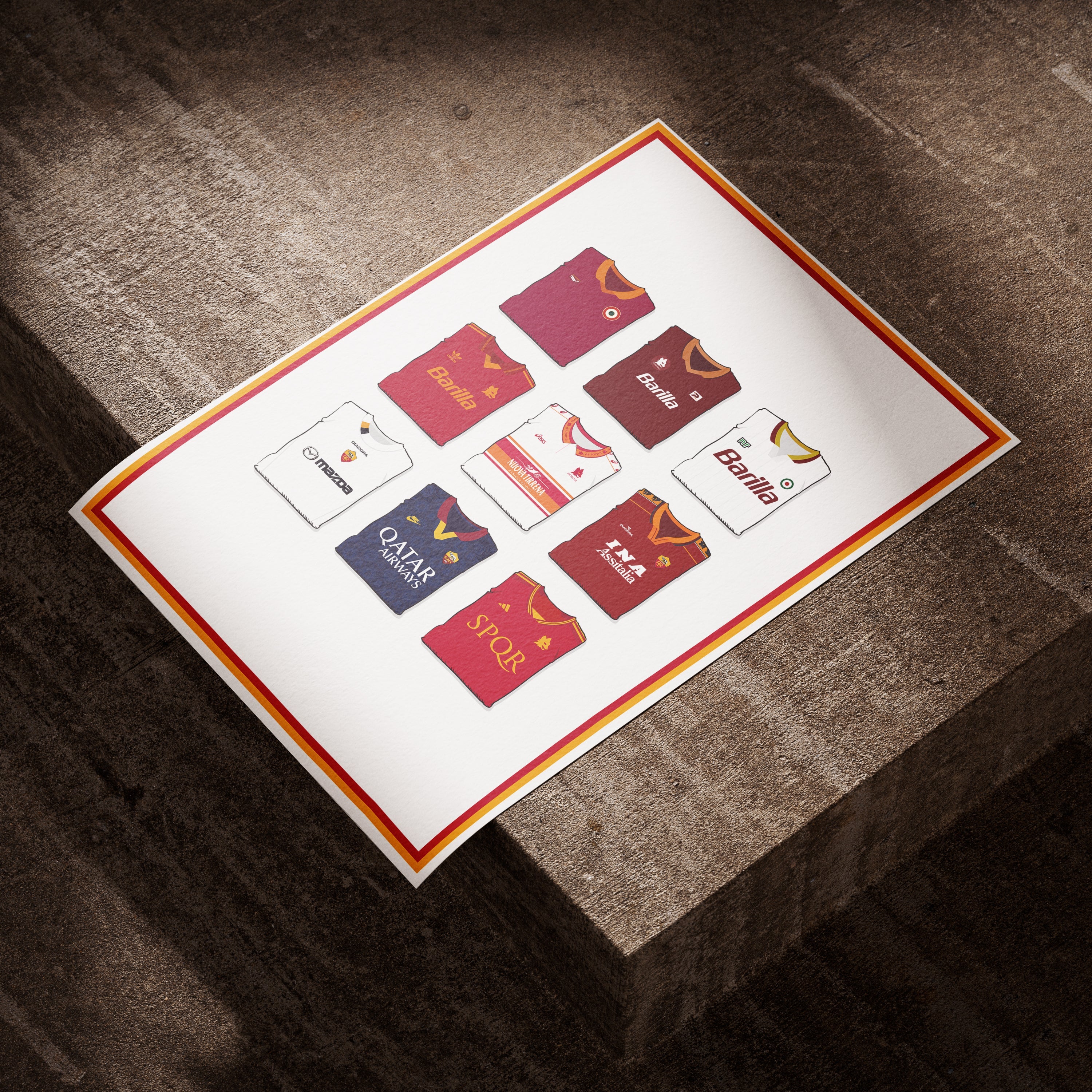 AS Roma Collection Heavyweight Art Print - Image 5