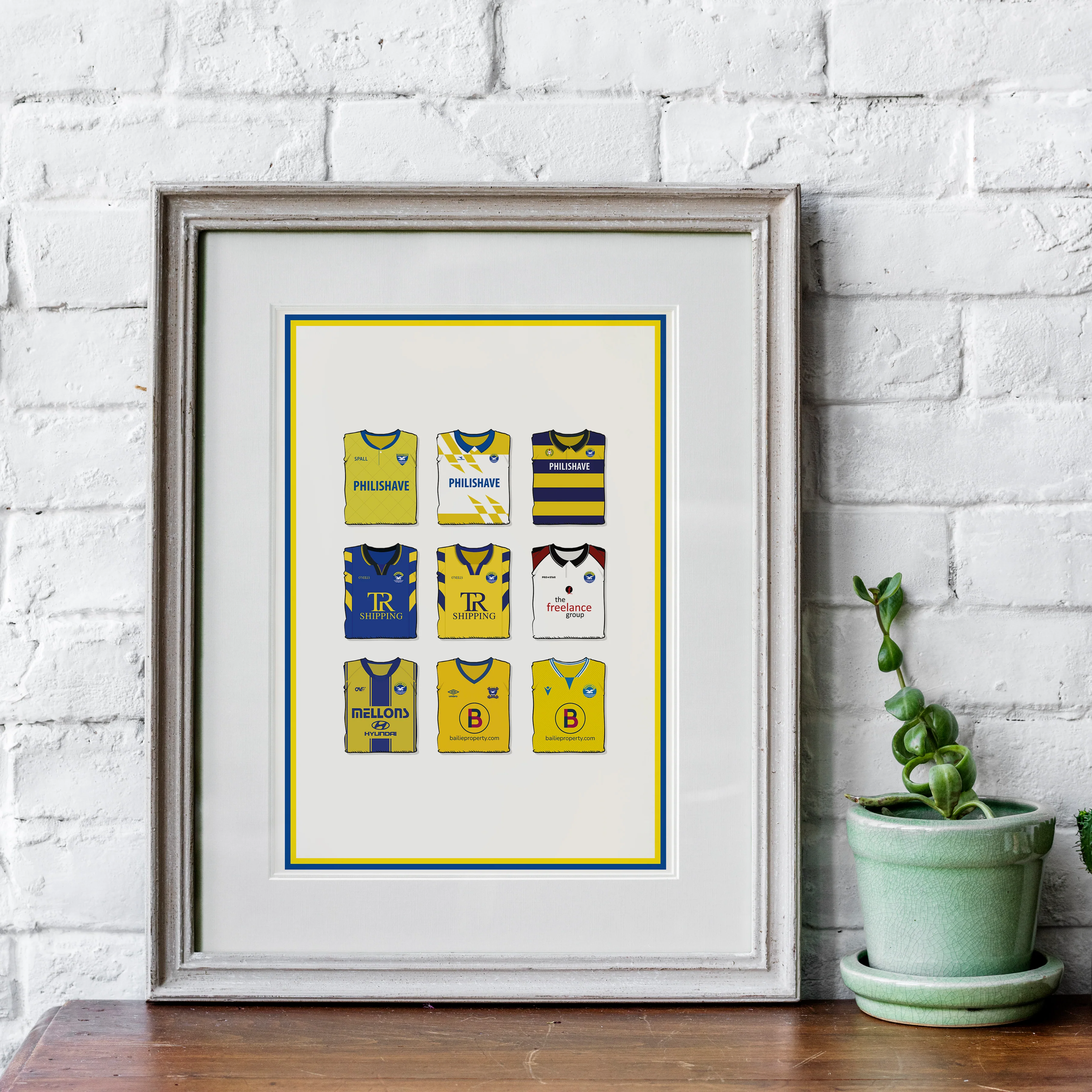 Bangor Heavyweight Art Print - Football Post - Perfect Gift - Birthday Present for Him - Image 3