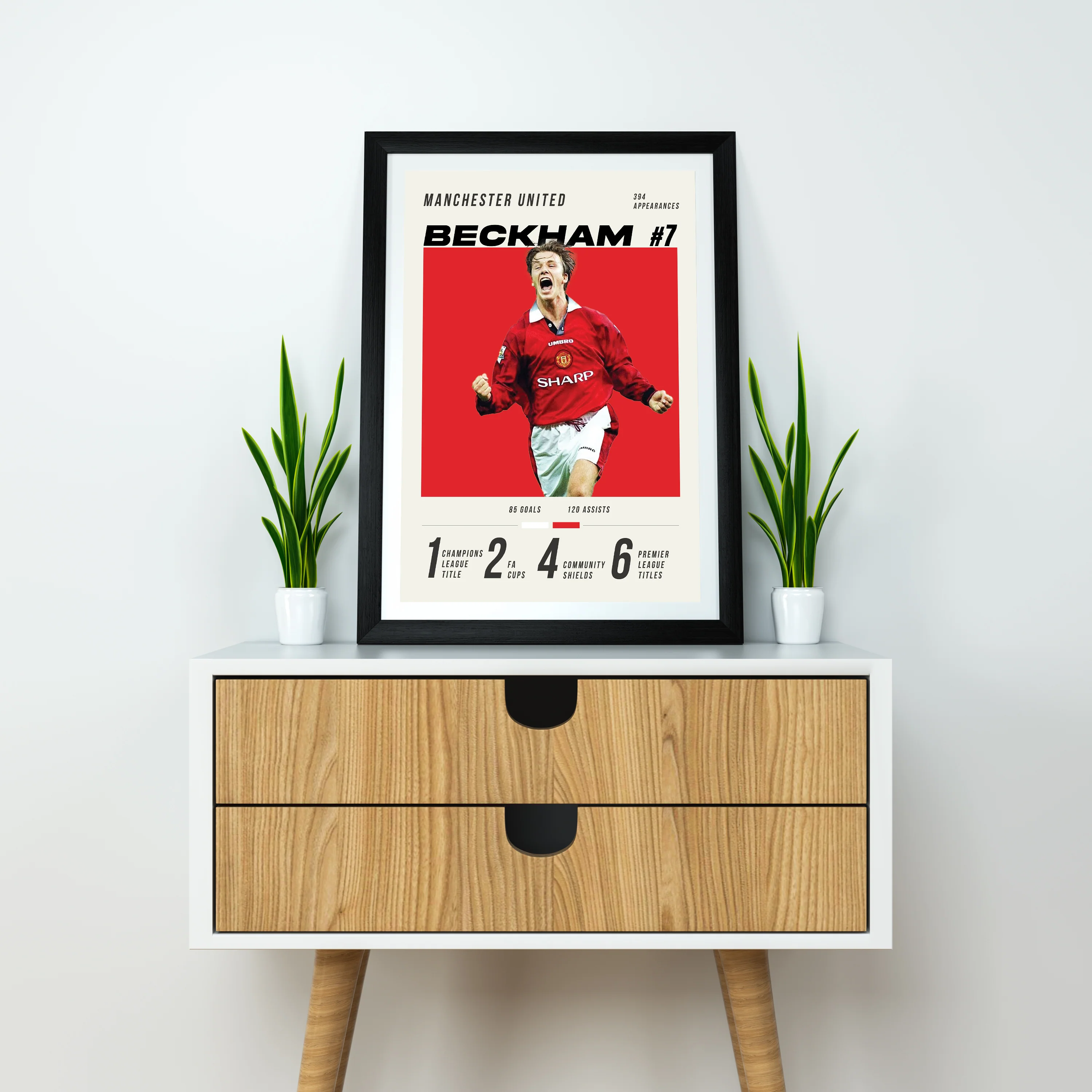 Beckham Heavyweight Art Print - Football Post - Perfect Gift - Birthday Present for Him - Image 5