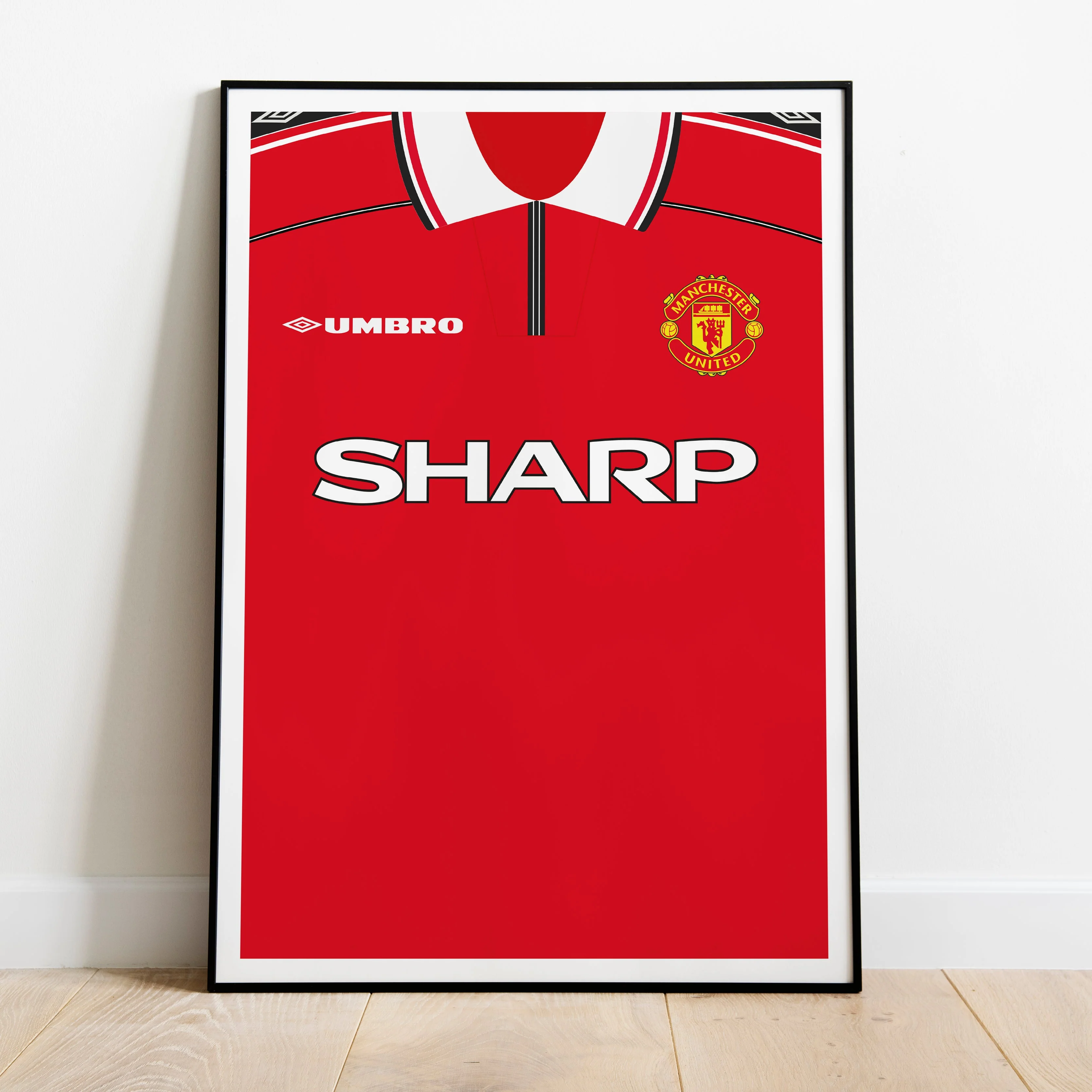 Beckham Manchester Utd (Front) Heavyweight Art Print - Football Post - Perfect Gift - Birthday Present for Him