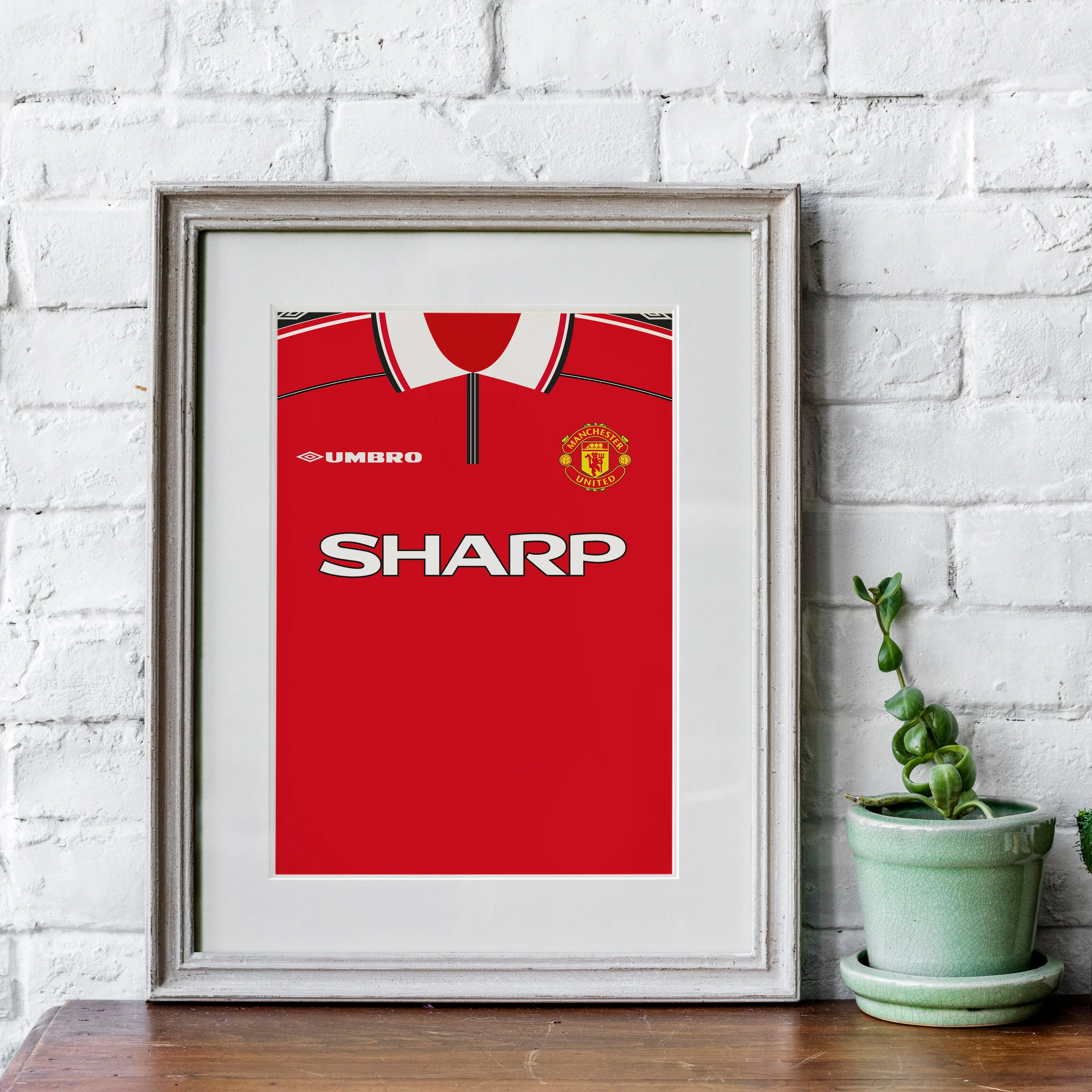 Beckham Manchester Utd (Front) Heavyweight Art Print - Football Post - Perfect Gift - Birthday Present for Him - Image 3