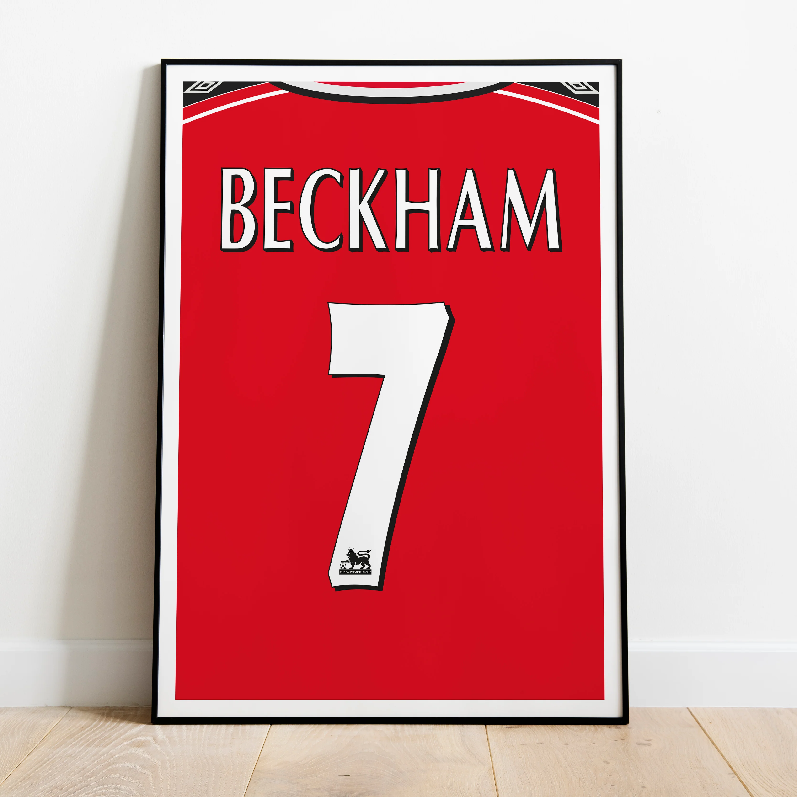Beckham Manchester Utd (Back) Heavyweight Art Print - Football Post - Perfect Gift - Birthday Present for Him