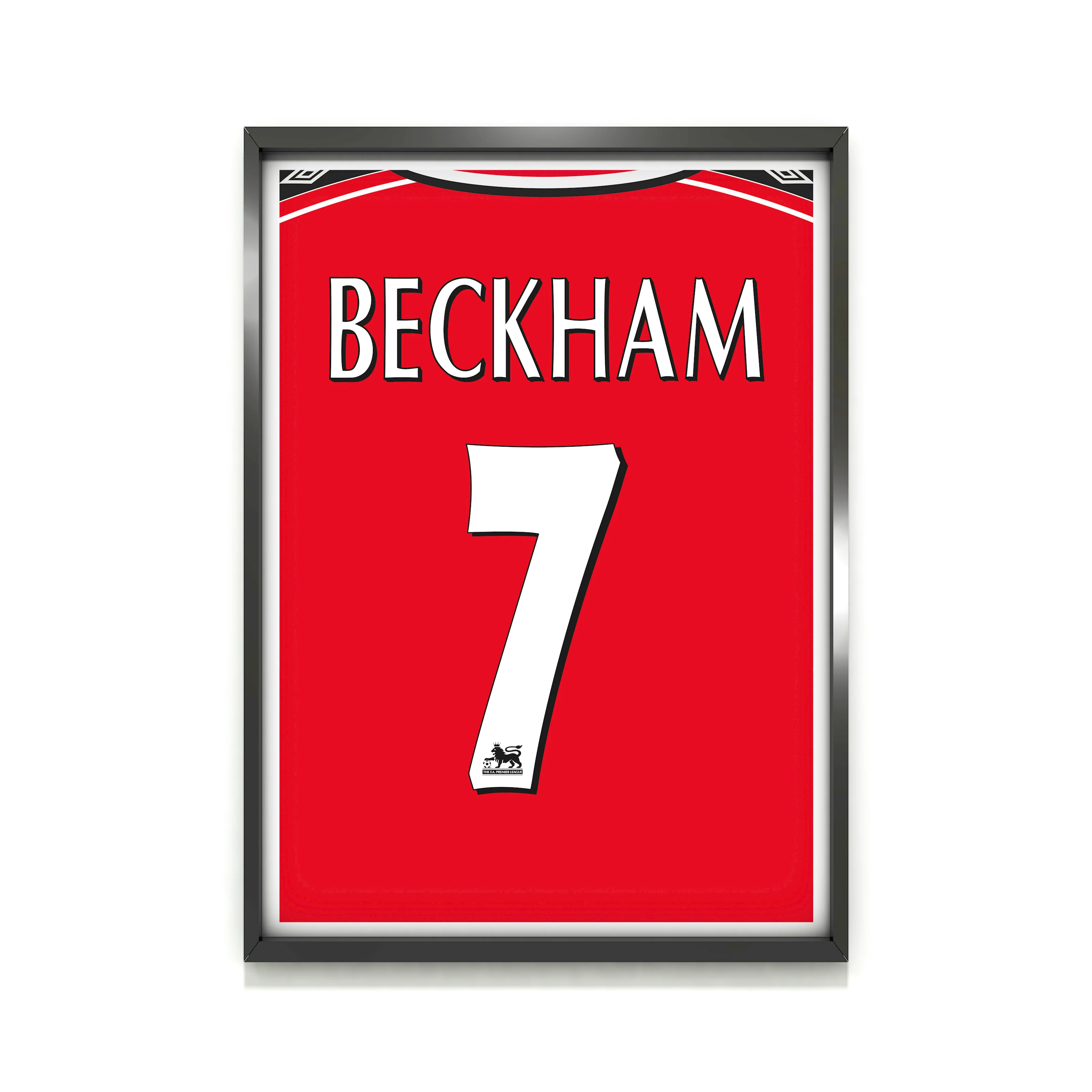 Beckham Manchester Utd (Back) Heavyweight Art Print - Football Post - Perfect Gift - Birthday Present for Him - Image 2