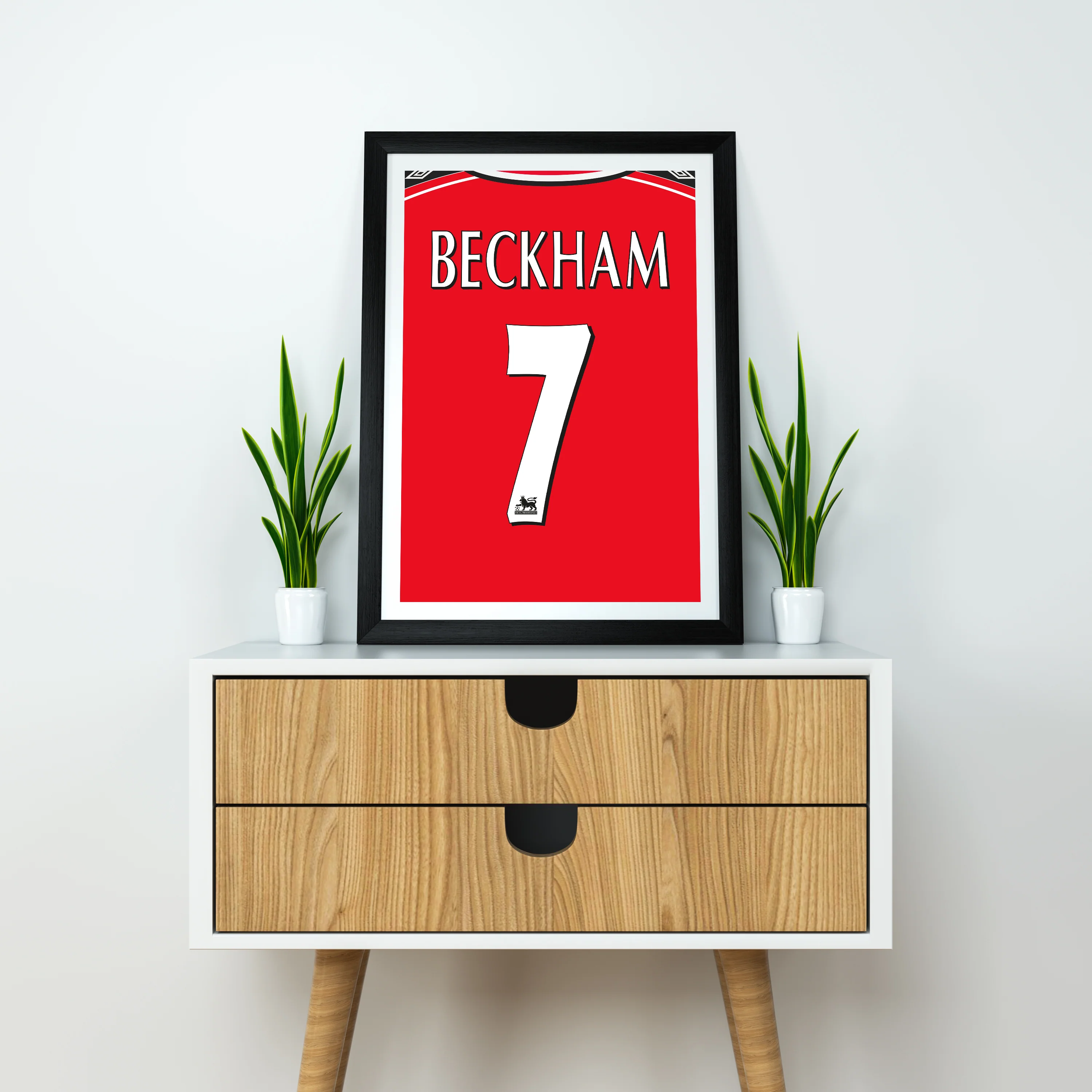 Beckham Manchester Utd (Back) Heavyweight Art Print - Football Post - Perfect Gift - Birthday Present for Him - Image 3