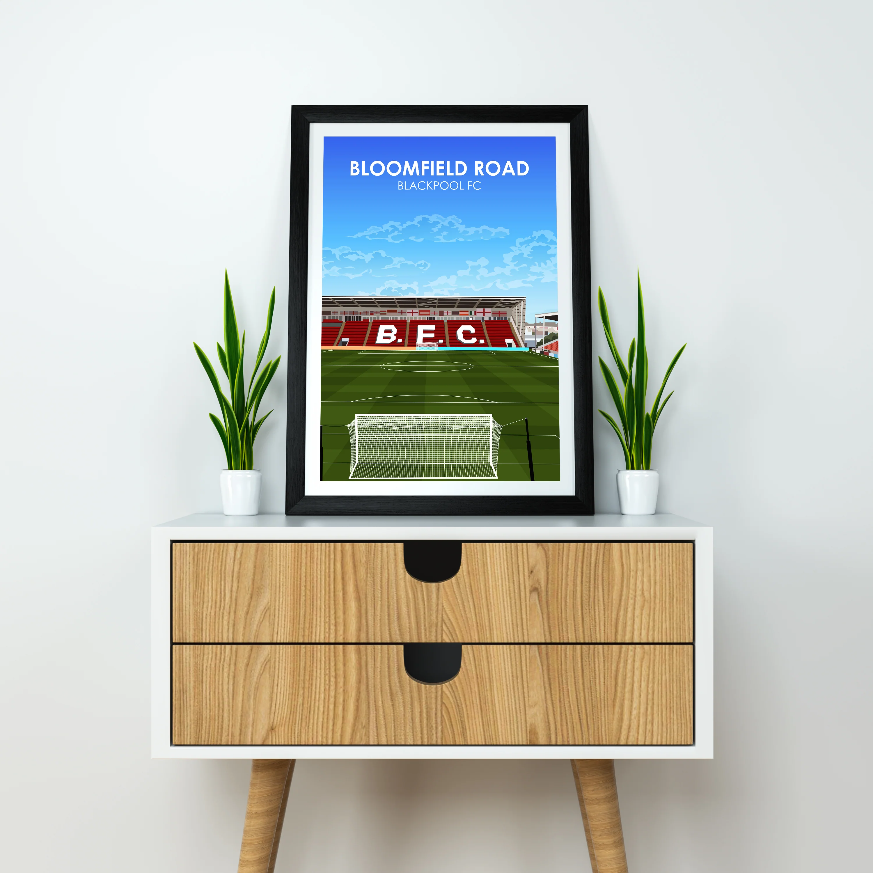 Bloomfield Road Heavyweight Art Print - Football Post - Perfect Gift - Birthday Present for Him - Image 3