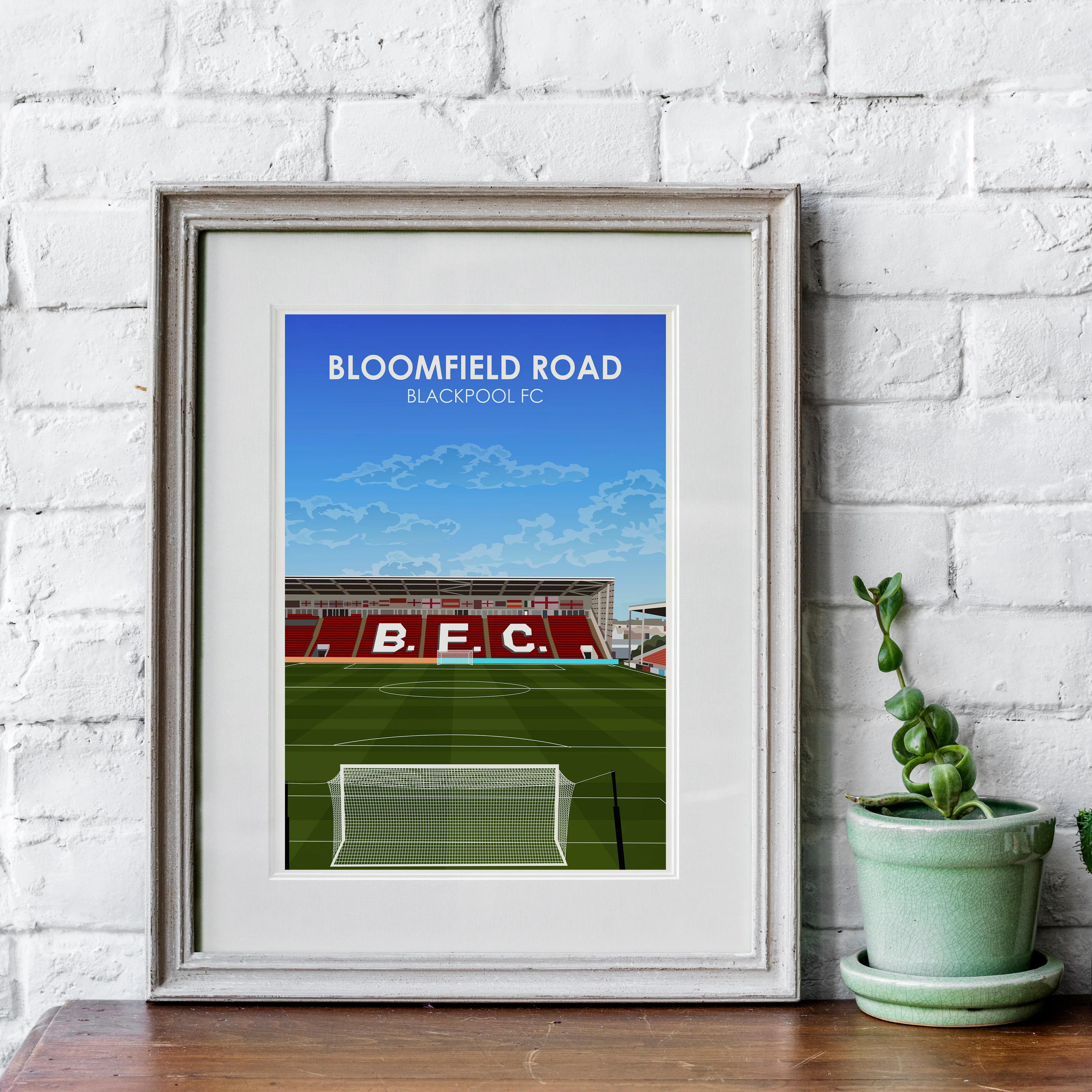 Bloomfield Road Heavyweight Art Print - Football Post - Perfect Gift - Birthday Present for Him - Image 4