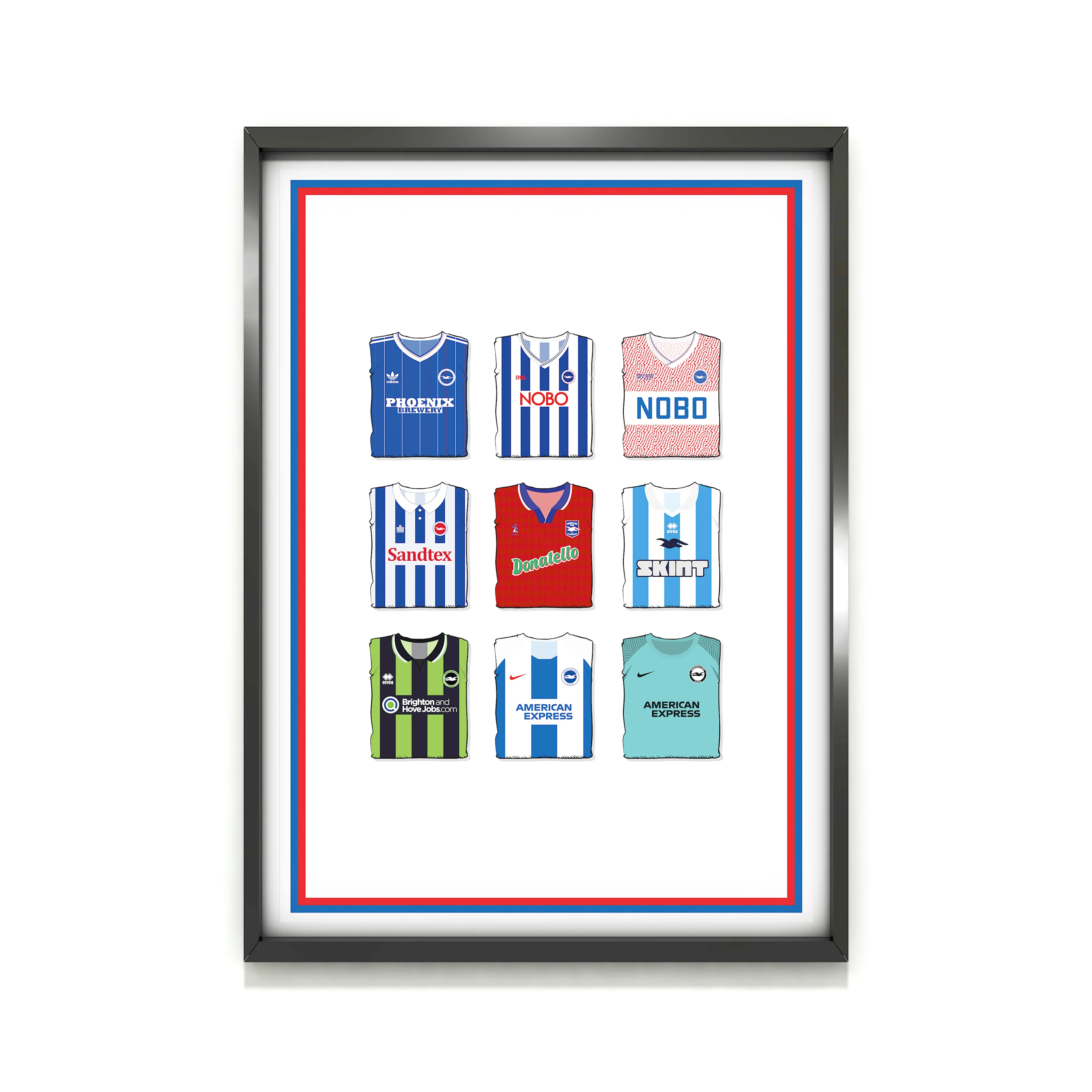 Brighton Collection Heavyweight Art Print - Football Post - Perfect Gift - Birthday Present for Him - Image 2