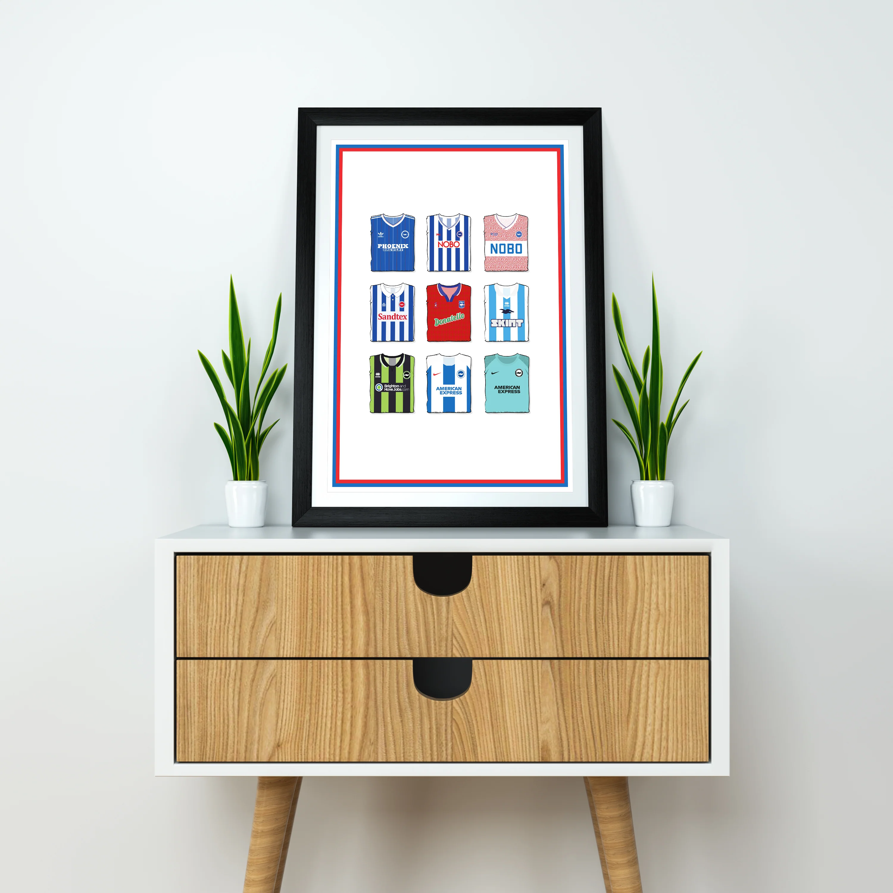 Brighton Collection Heavyweight Art Print - Football Post - Perfect Gift - Birthday Present for Him - Image 3