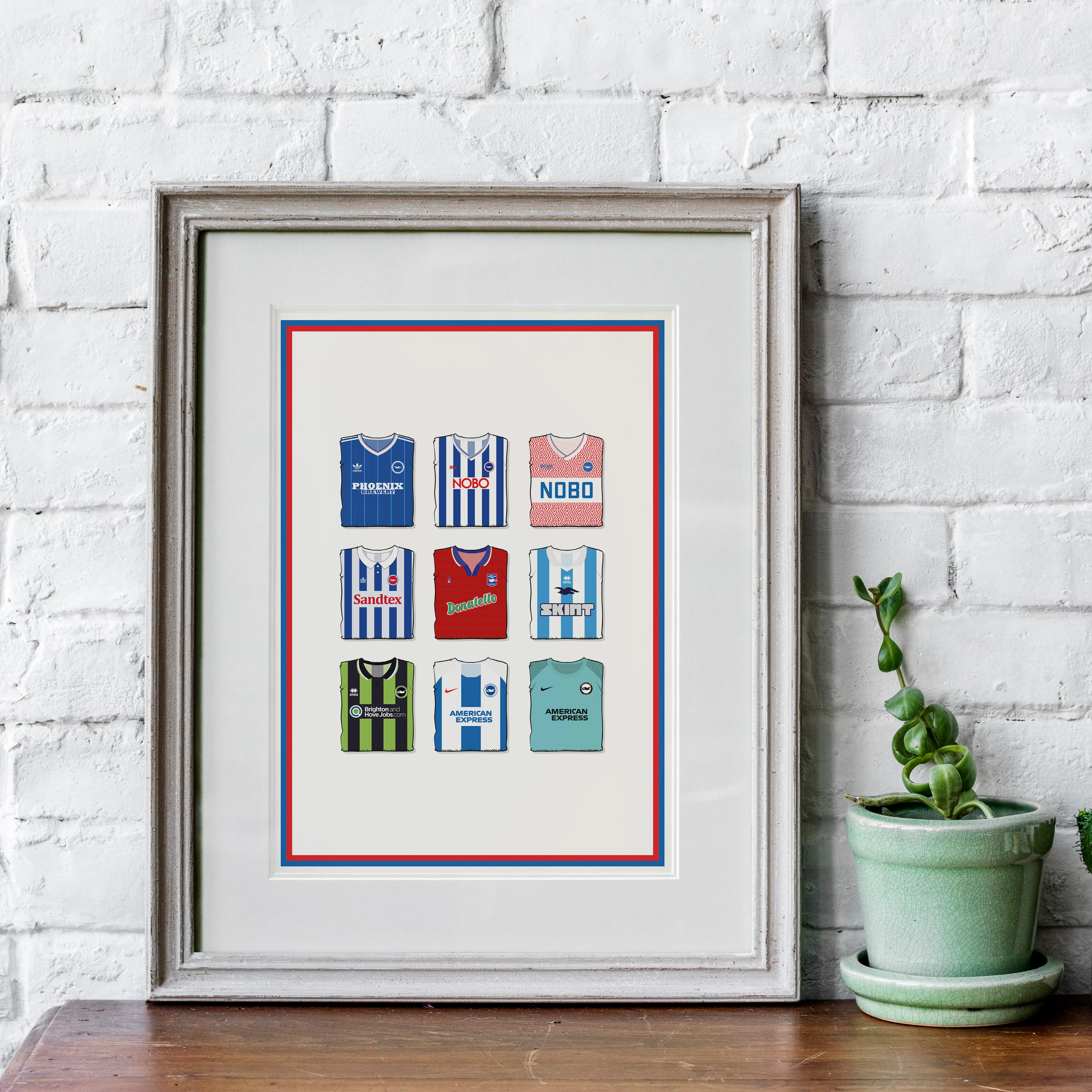 Brighton Collection Heavyweight Art Print - Football Post - Perfect Gift - Birthday Present for Him - Image 4