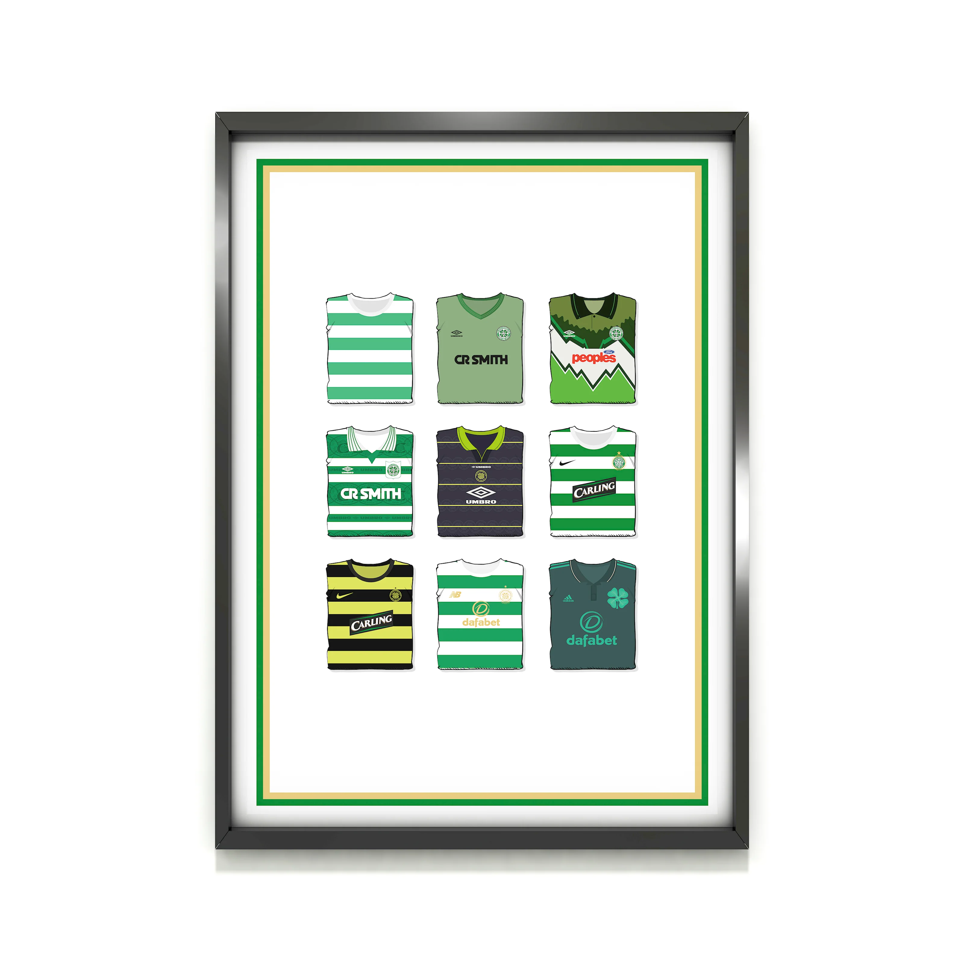Celtic Collection Heavyweight Art Print - Football Post - Perfect Gift - Birthday Present for Him - Image 2