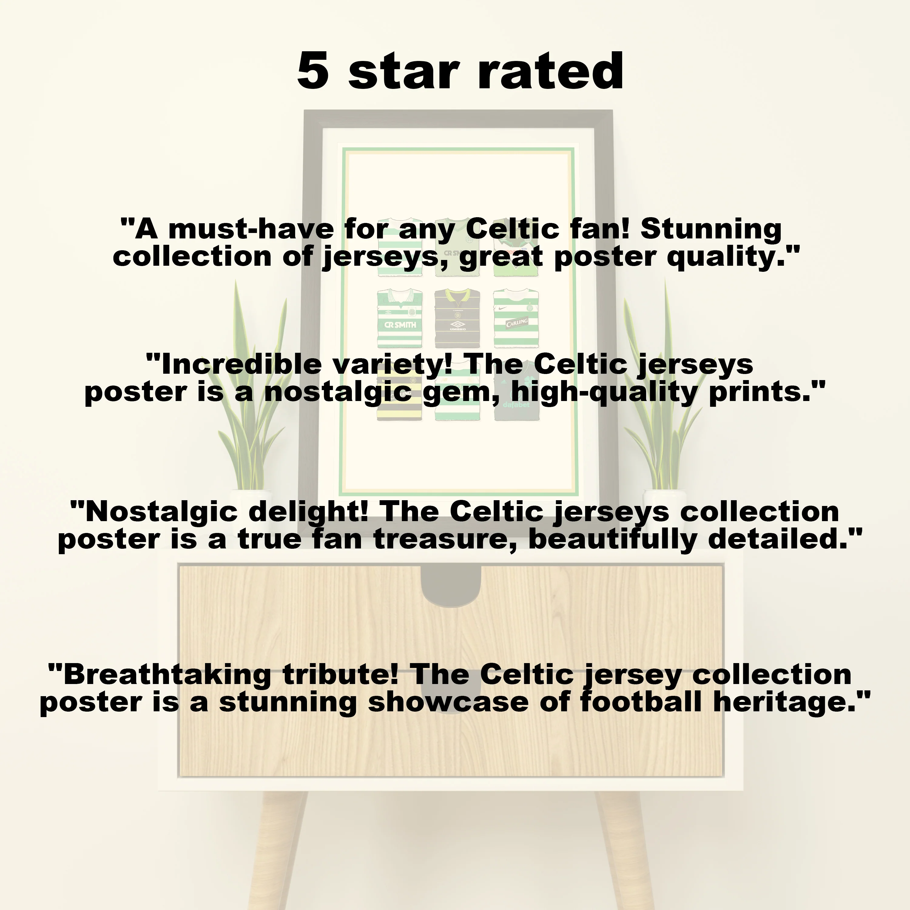 Celtic Collection Heavyweight Art Print - Football Post - Perfect Gift - Birthday Present for Him - Image 6