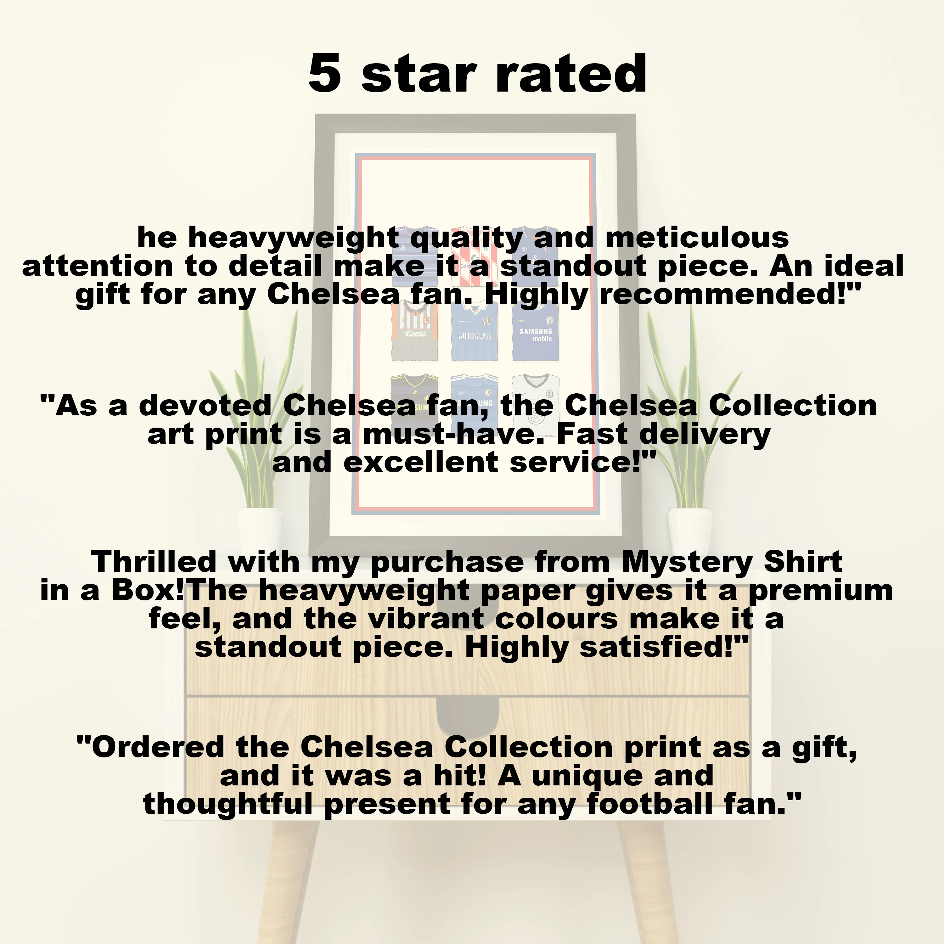 Chelsea Collection Heavyweight Art Print - Football Post - Perfect Gift - Birthday Present for Him - Image 5