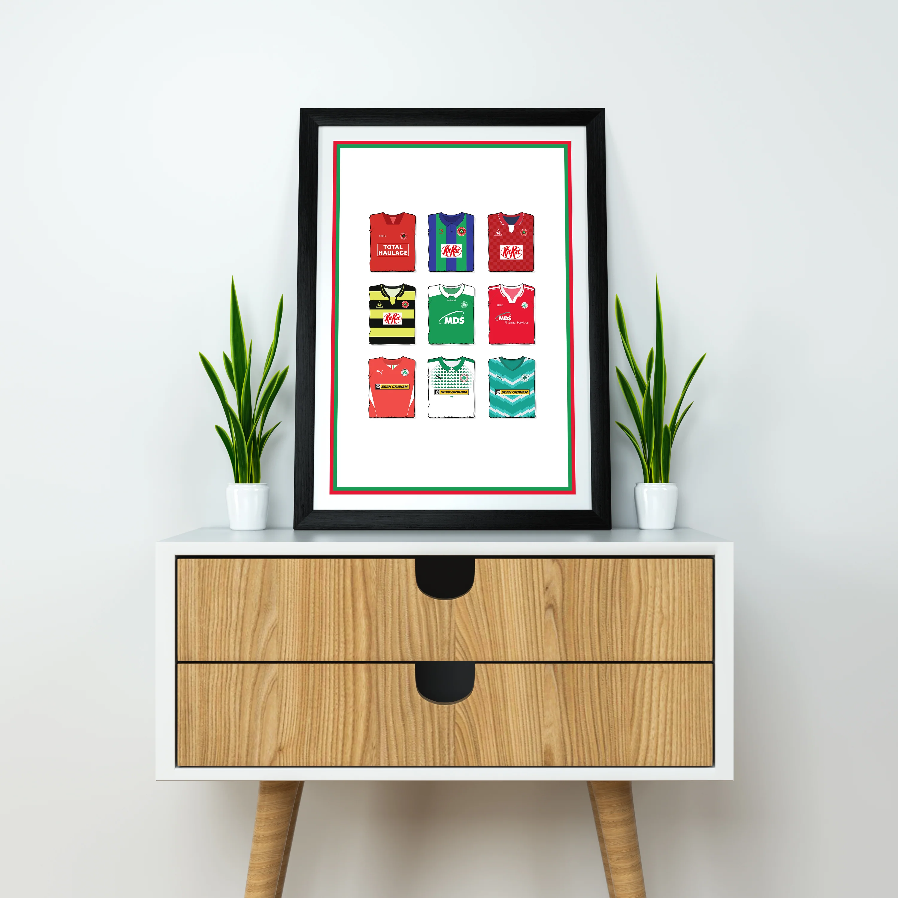 Cliftonville Heavyweight Art Print - Football Post - Perfect Gift - Birthday Present for Him - Image 4