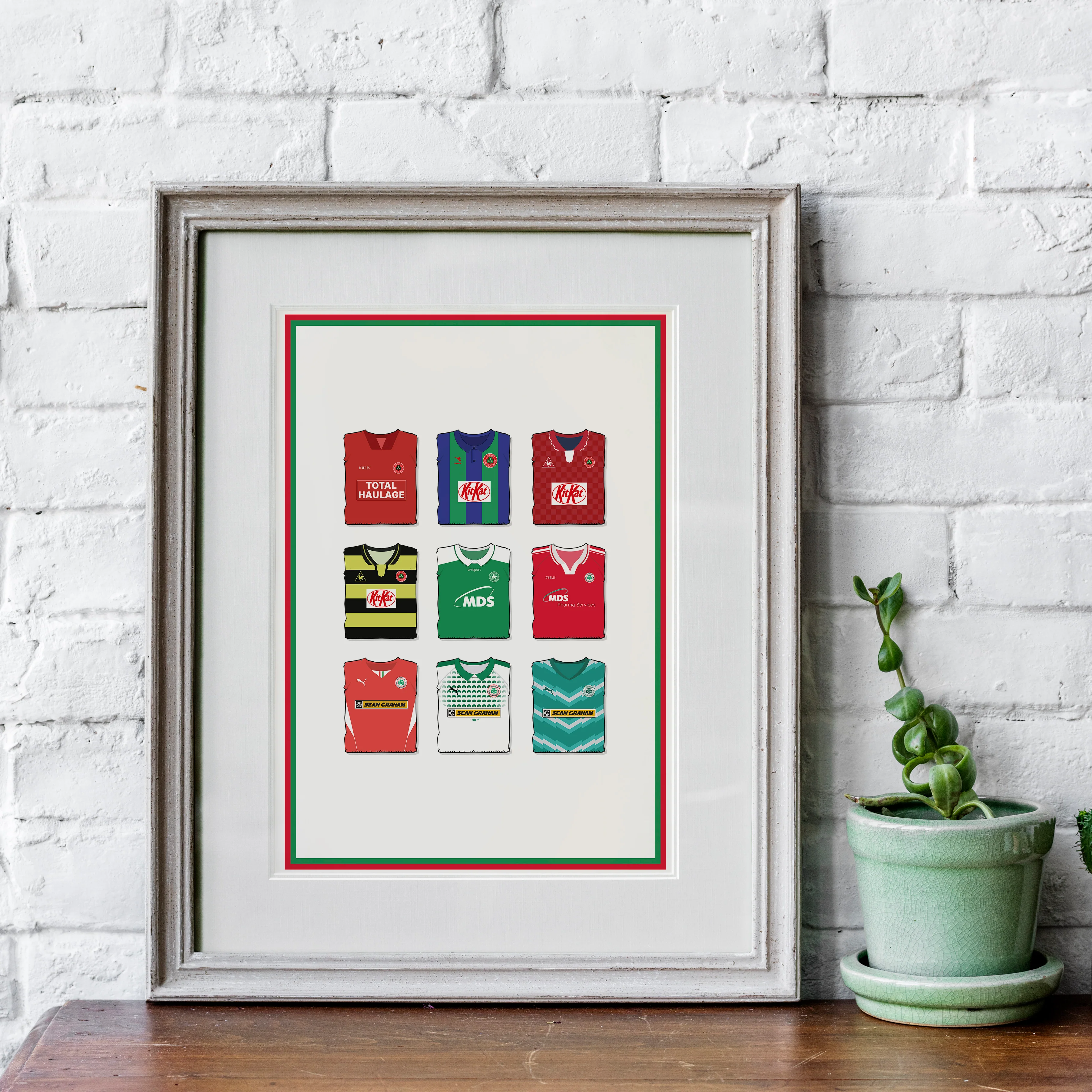 Cliftonville Heavyweight Art Print - Football Post - Perfect Gift - Birthday Present for Him - Image 5