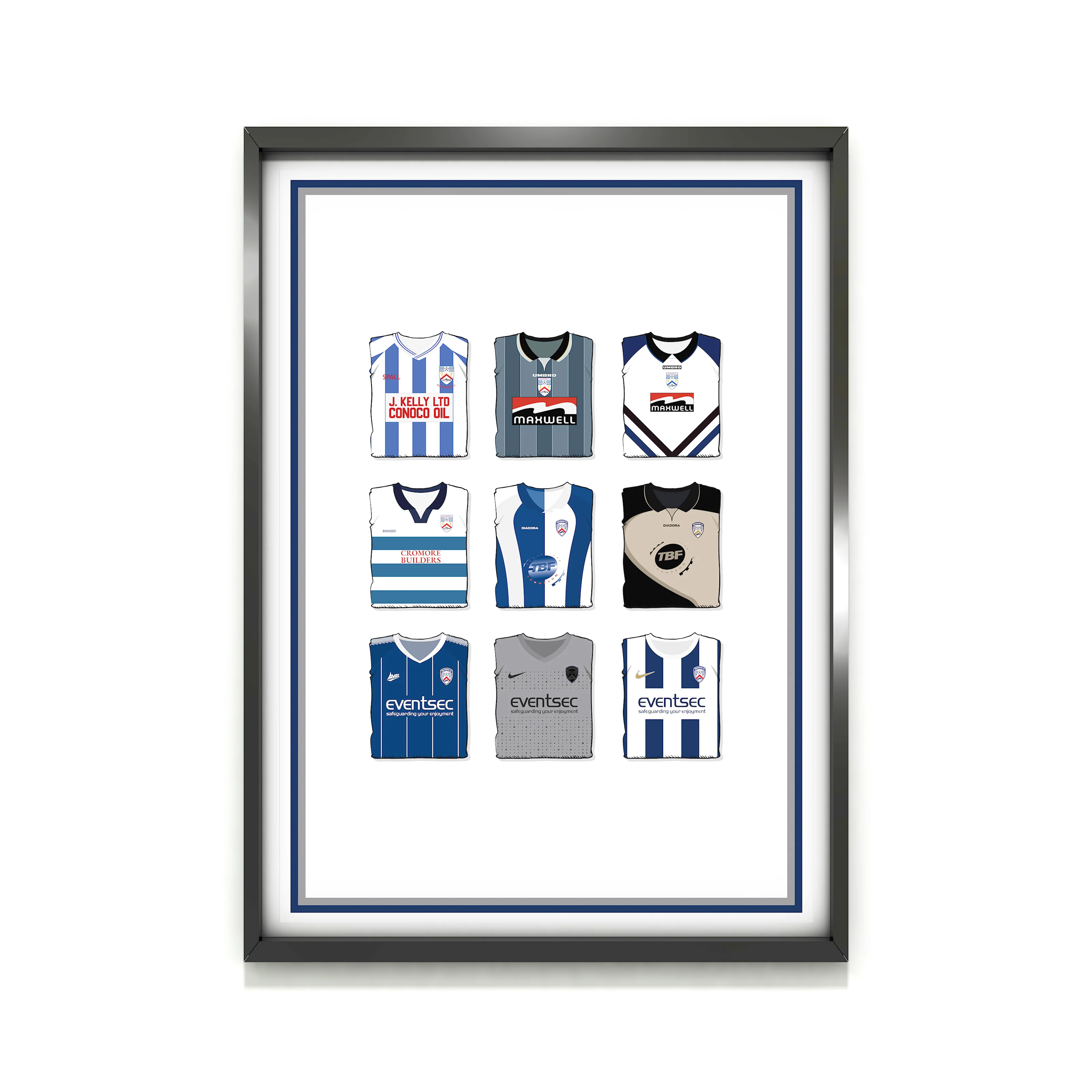 Coleraine Heavyweight Art Print - Football Post - Perfect Gift - Birthday Present for Him - Image 2