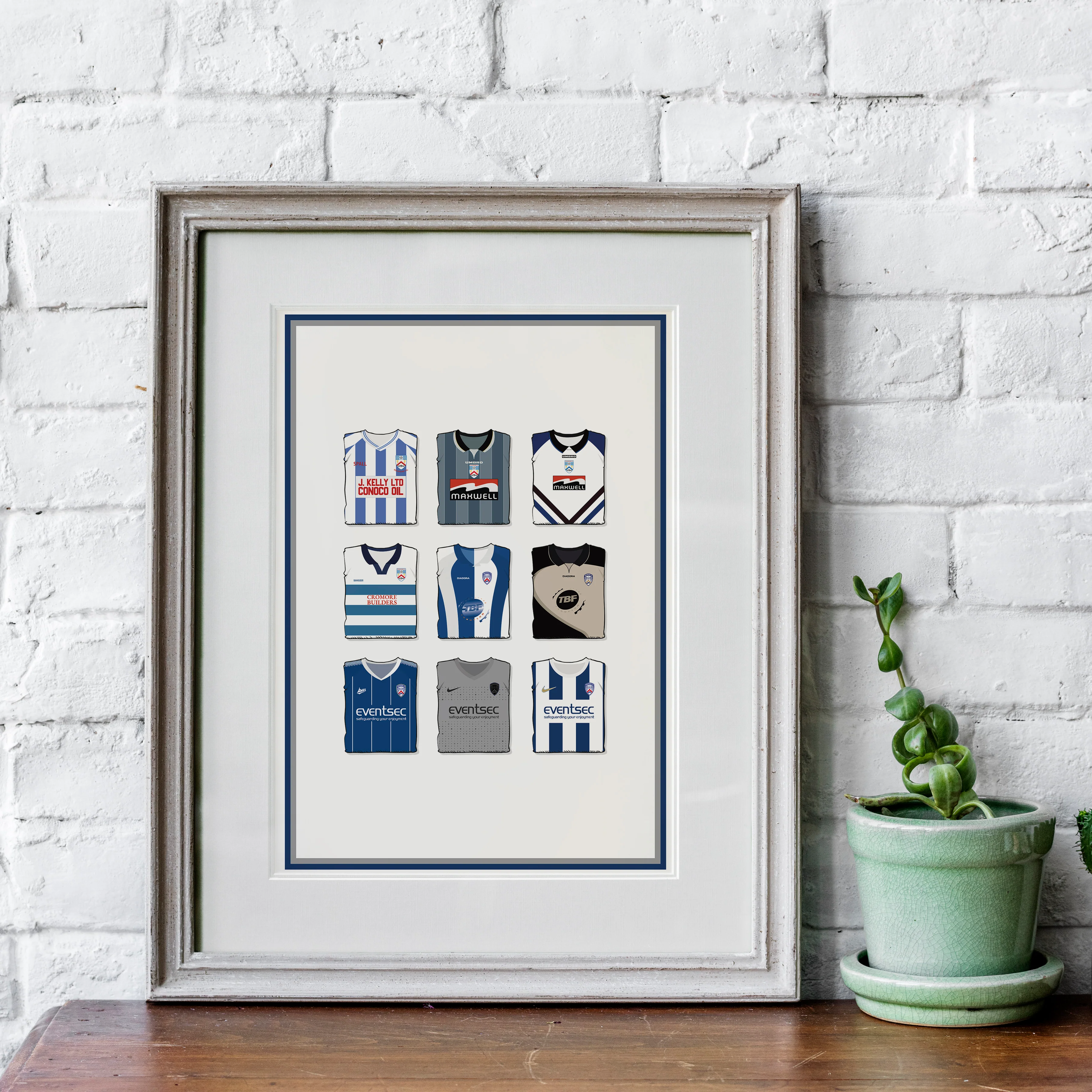 Coleraine Heavyweight Art Print - Football Post - Perfect Gift - Birthday Present for Him - Image 3