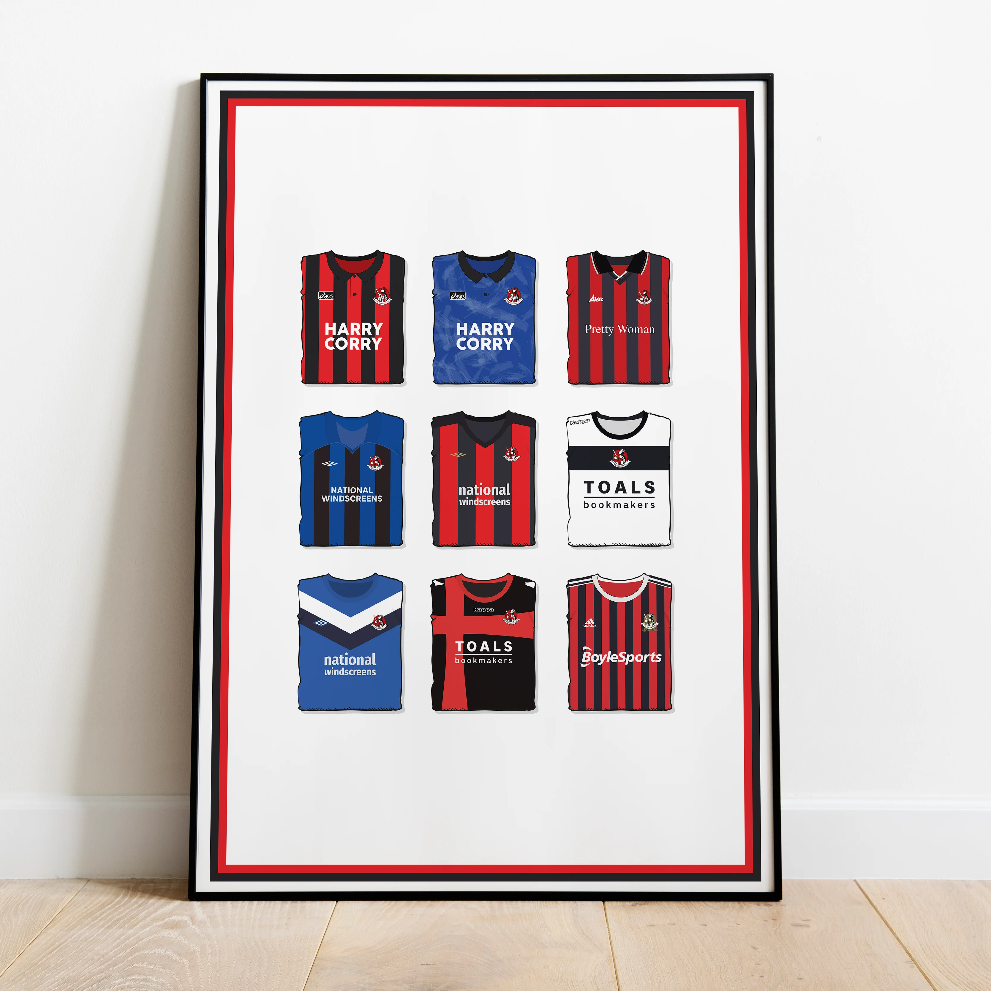 Crusaders Heavyweight Art Print - Football Post - Perfect Gift - Birthday Present for Him