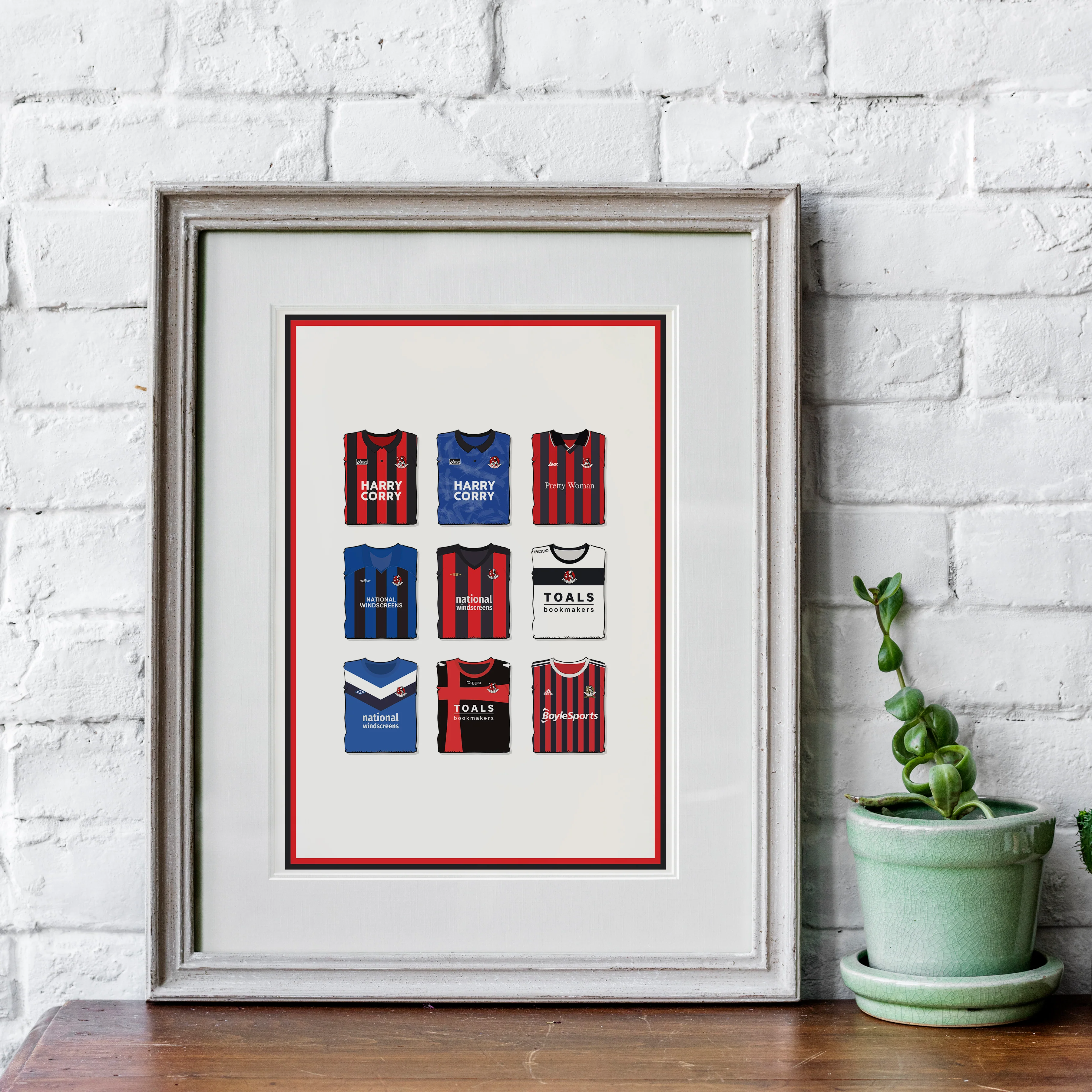 Crusaders Heavyweight Art Print - Football Post - Perfect Gift - Birthday Present for Him - Image 4