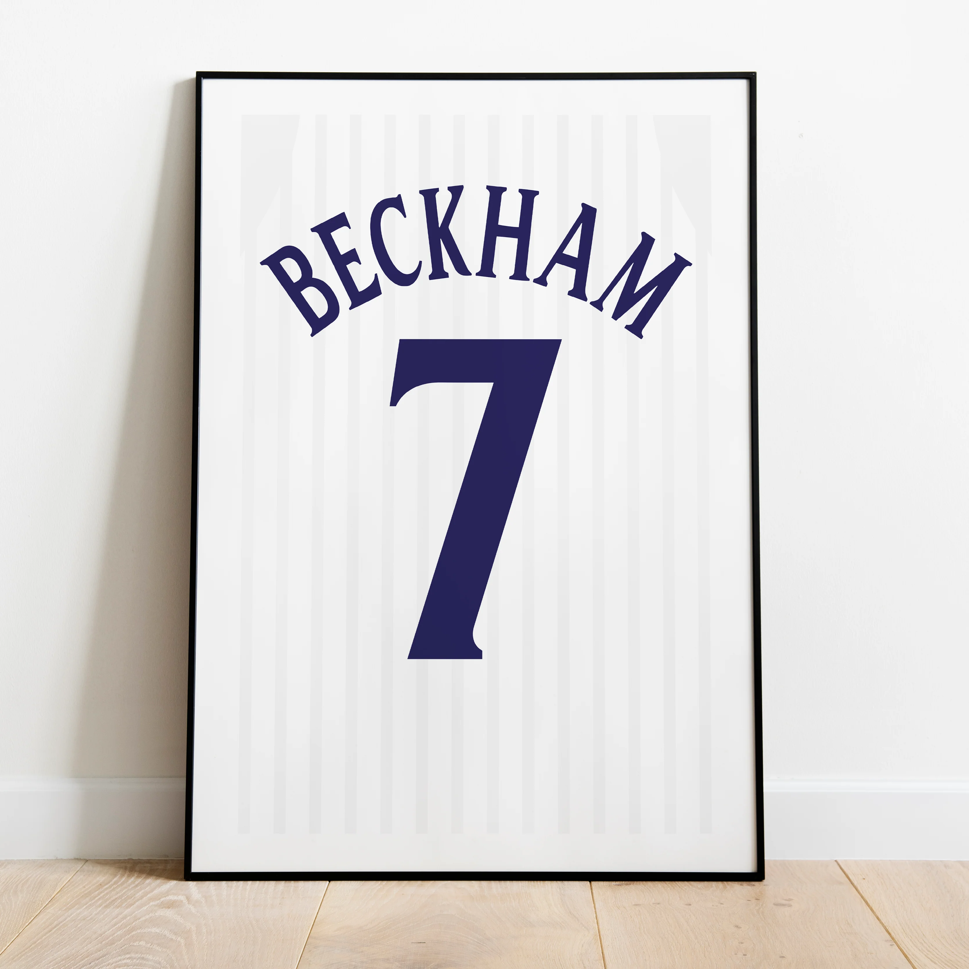 David Beckham England 2002 (Back) Heavyweight Art Print - Football Post - Perfect Gift - Birthday Present for Him