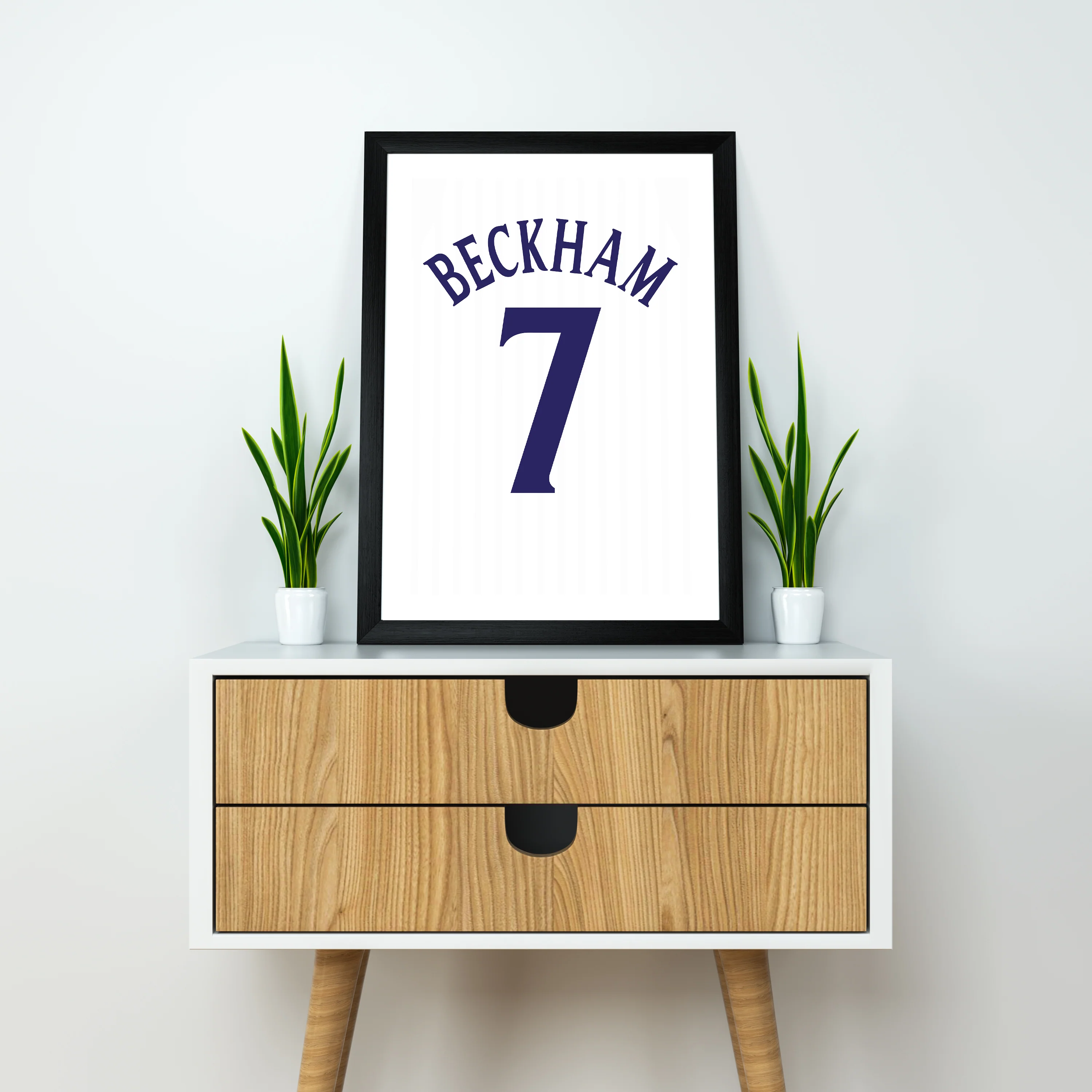 David Beckham England 2002 (Back) Heavyweight Art Print - Football Post - Perfect Gift - Birthday Present for Him - Image 3