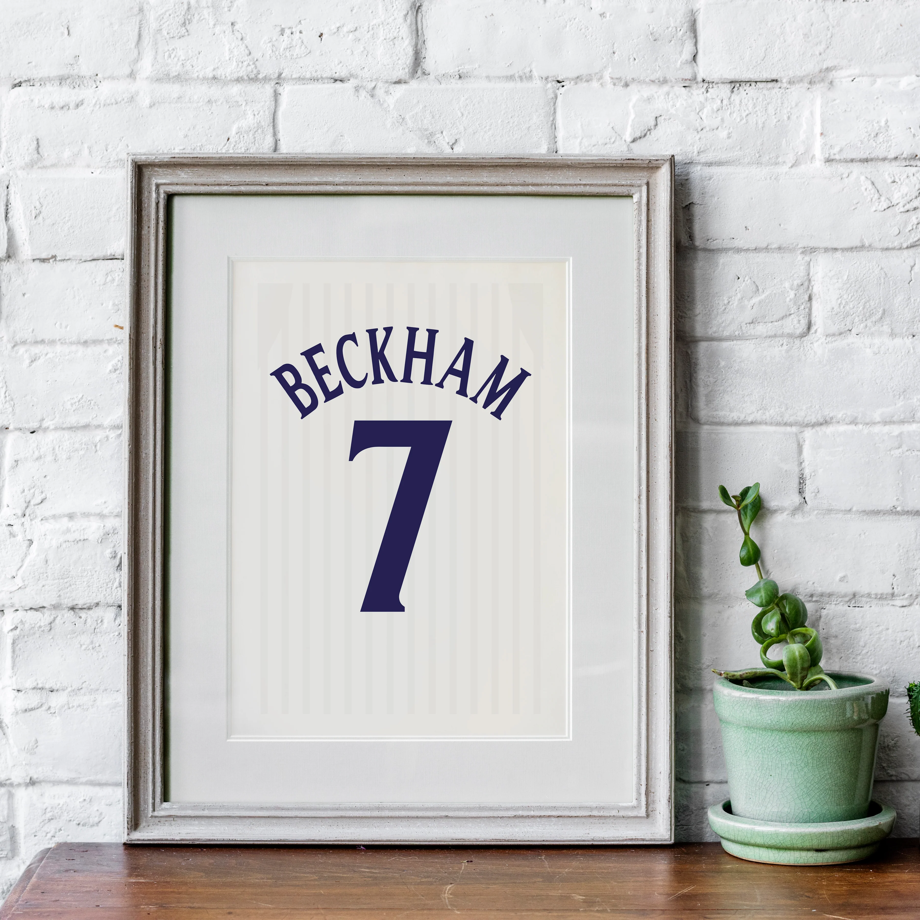 David Beckham England 2002 (Back) Heavyweight Art Print - Football Post - Perfect Gift - Birthday Present for Him - Image 4