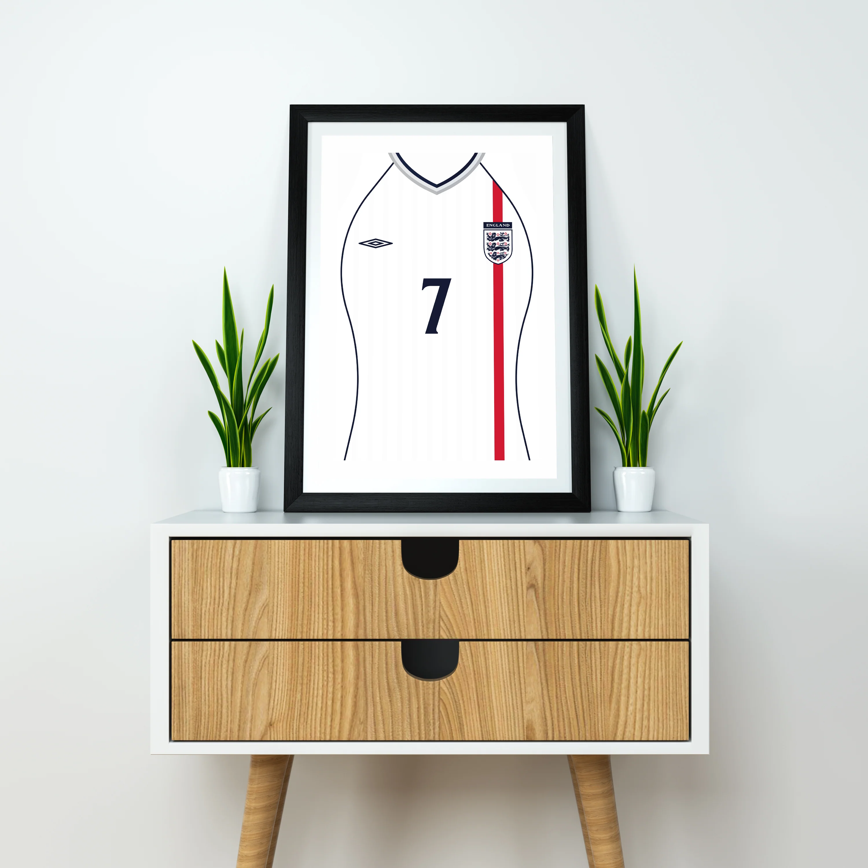 David Beckham England 2002 (Front) Heavyweight Art Print - Football Post - Perfect Gift - Birthday Present for Him - Image 5