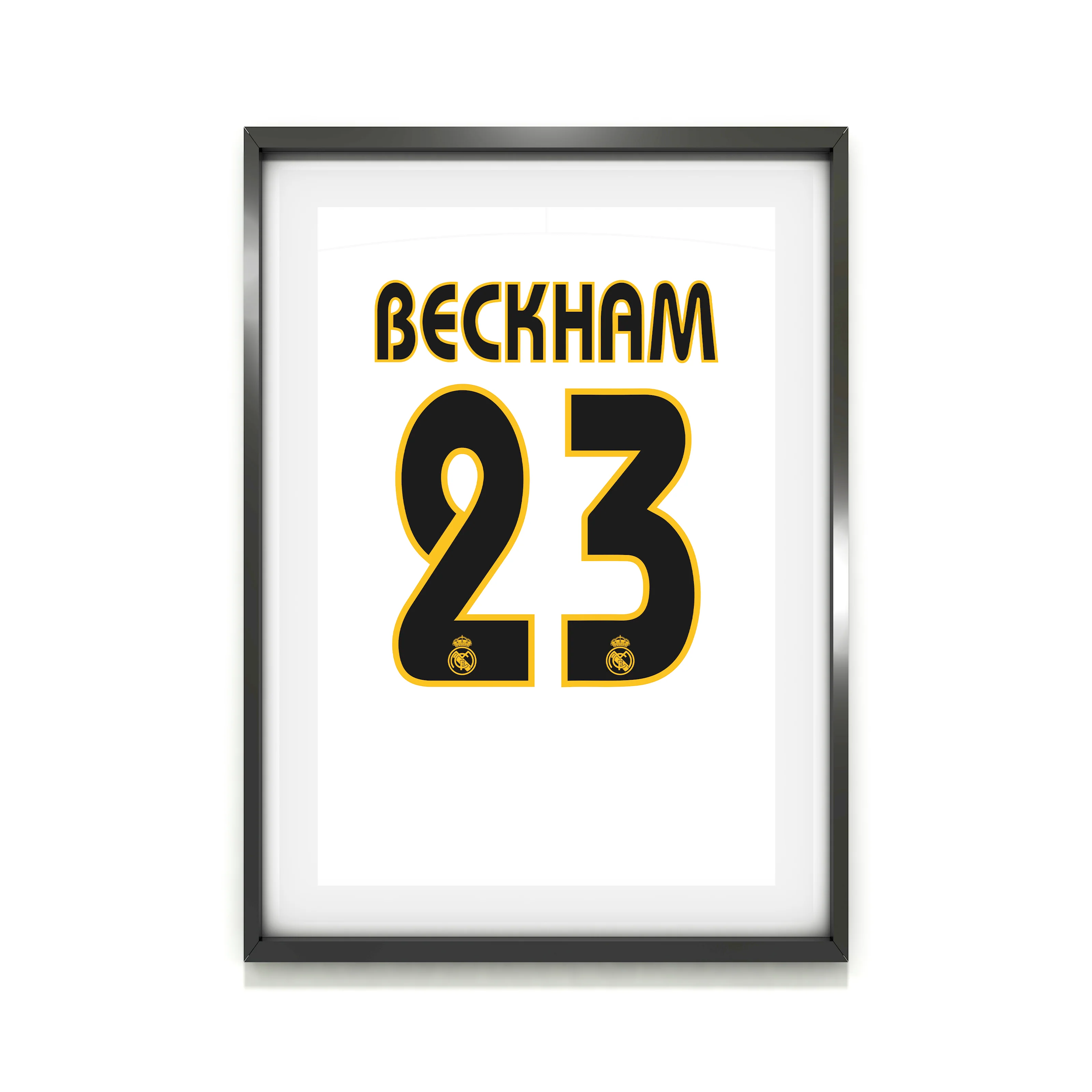 David Beckham Real Madrid Heavyweight Art Print - Football Post - Perfect Gift - Birthday Present for Him - Image 2
