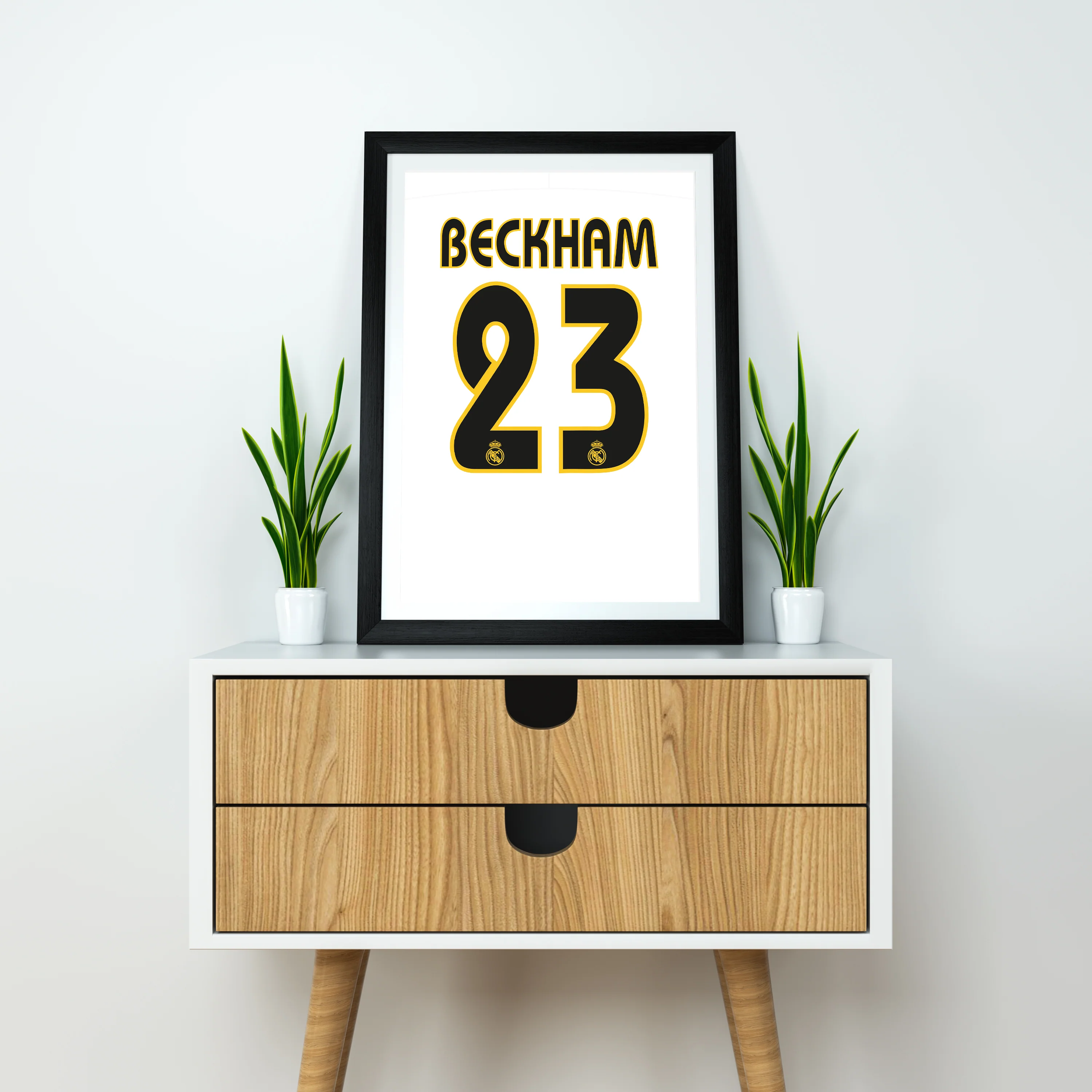 David Beckham Real Madrid Heavyweight Art Print - Football Post - Perfect Gift - Birthday Present for Him - Image 3