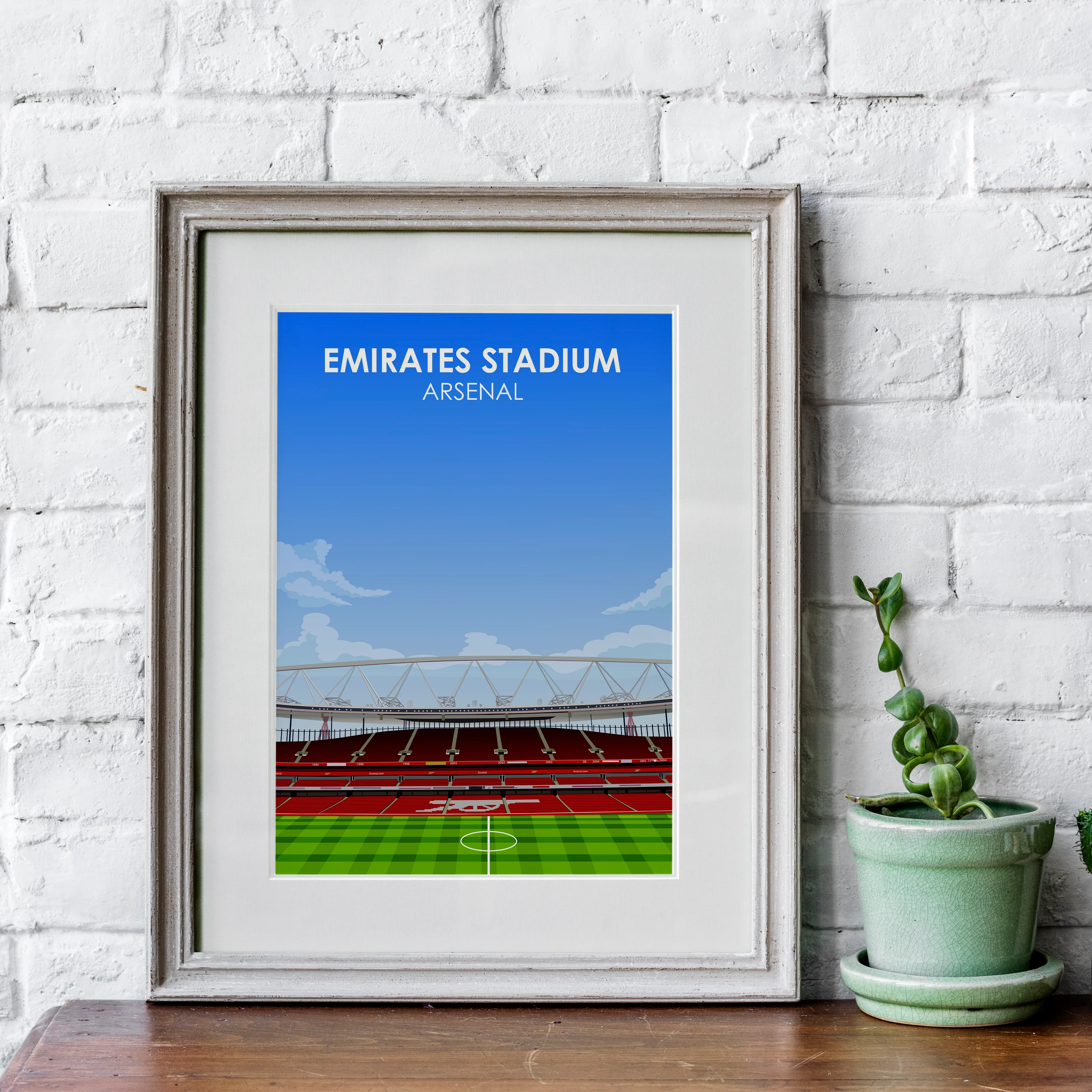 Emirates Stadium Heavyweight Art Print - Football Post - Perfect Gift - Birthday Present for Him - Image 3