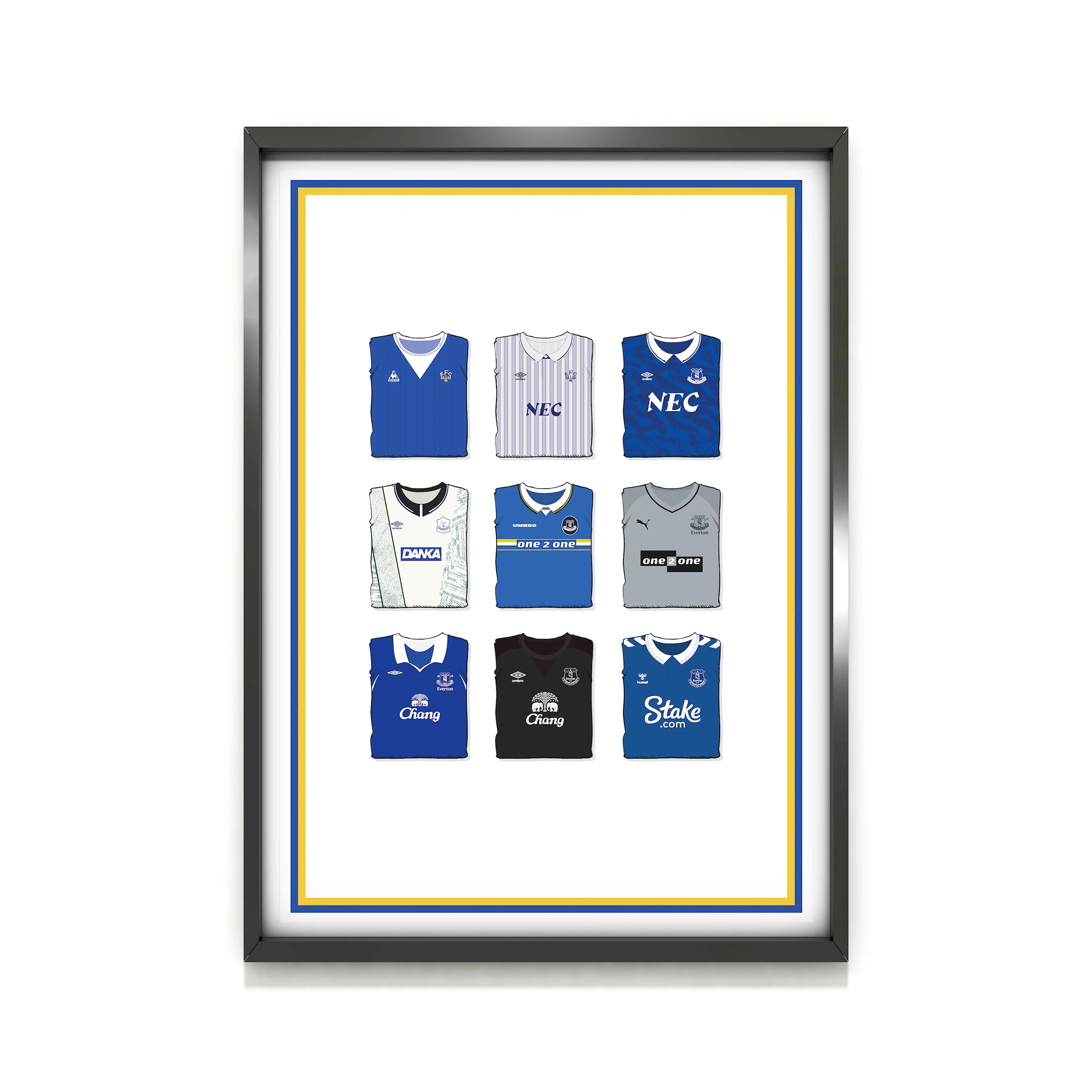 Everton Collection Heavyweight Art Print - Football Post - Perfect Gift - Birthday Present for Him - Image 2