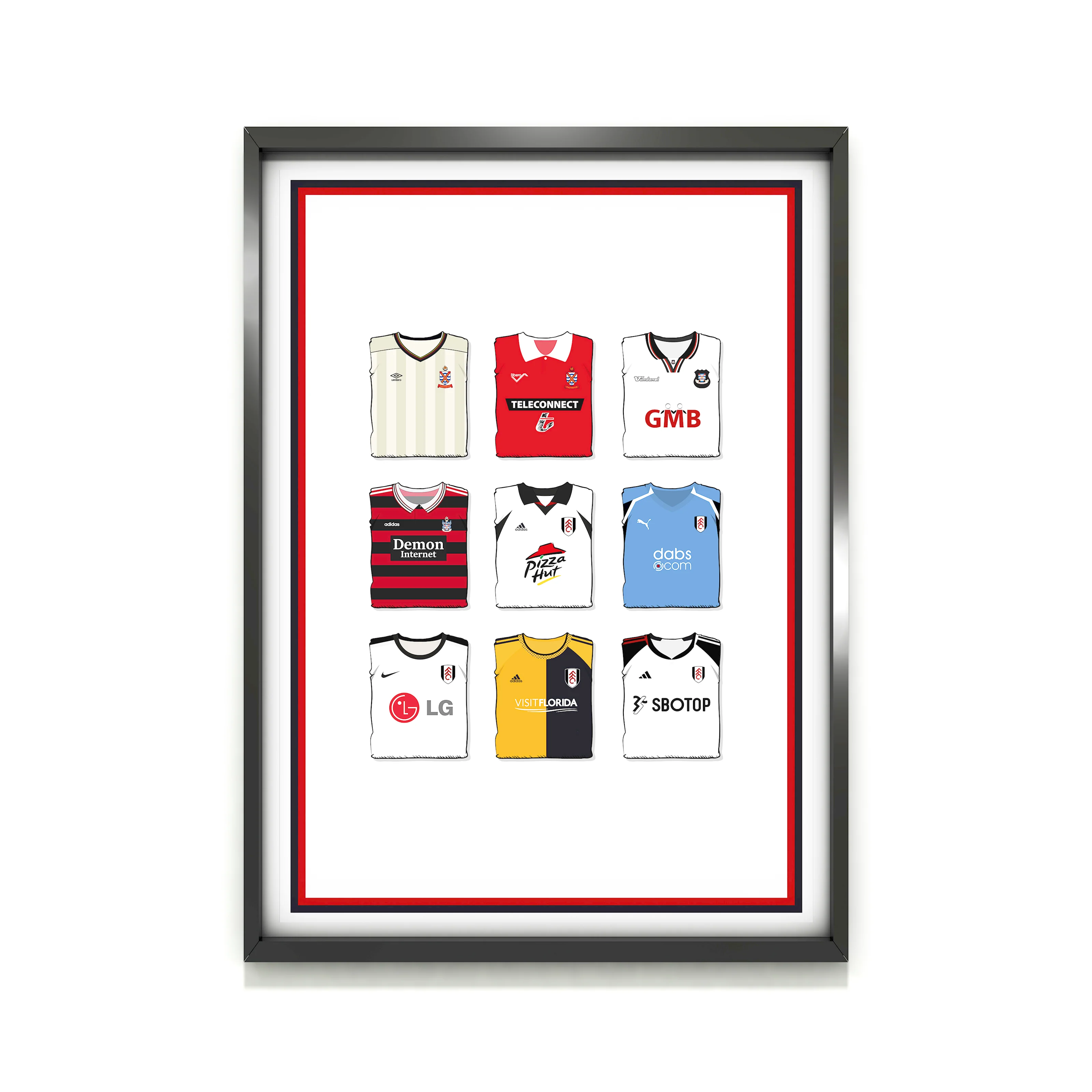 Fulham Collection Heavyweight Art Print - Football Post - Perfect Gift - Birthday Present for Him - Image 2