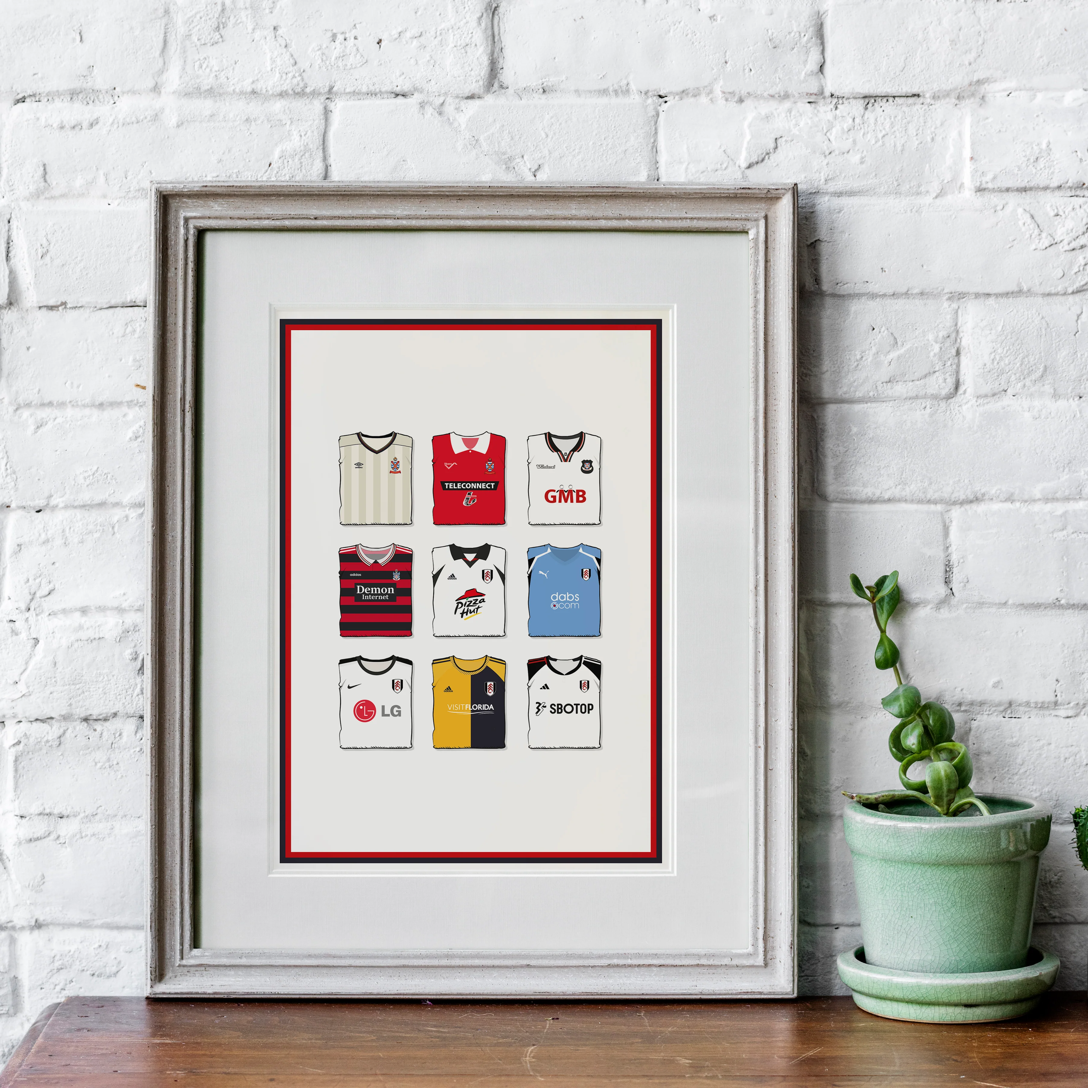 Fulham Collection Heavyweight Art Print - Football Post - Perfect Gift - Birthday Present for Him - Image 4