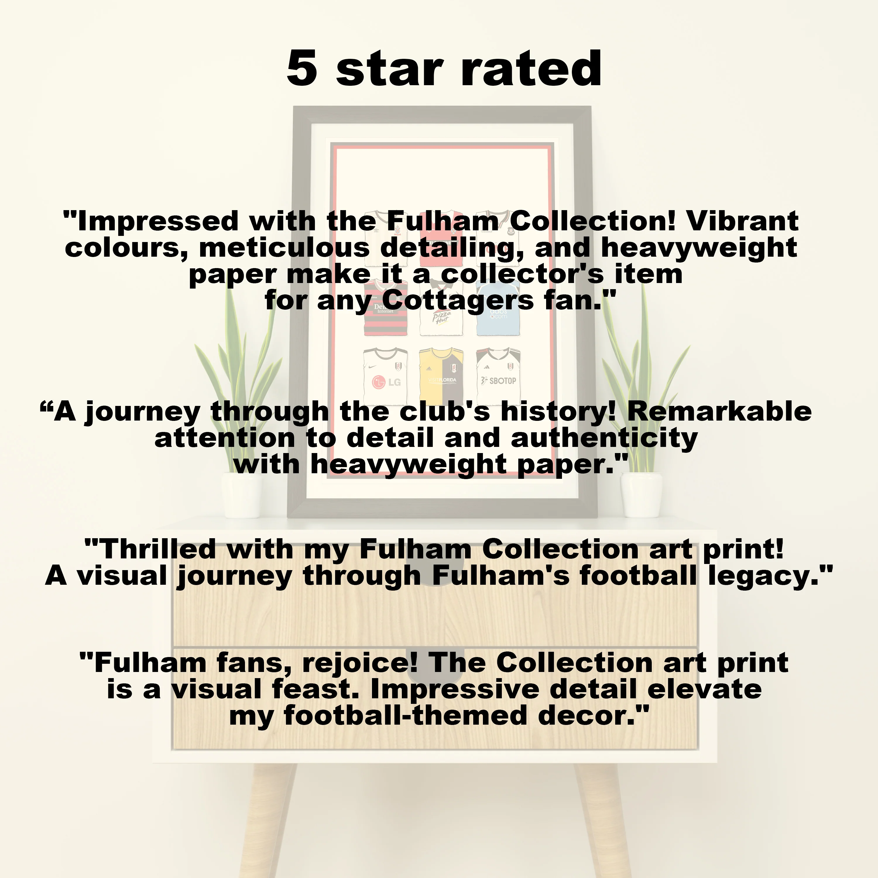 Fulham Collection Heavyweight Art Print - Football Post - Perfect Gift - Birthday Present for Him - Image 5