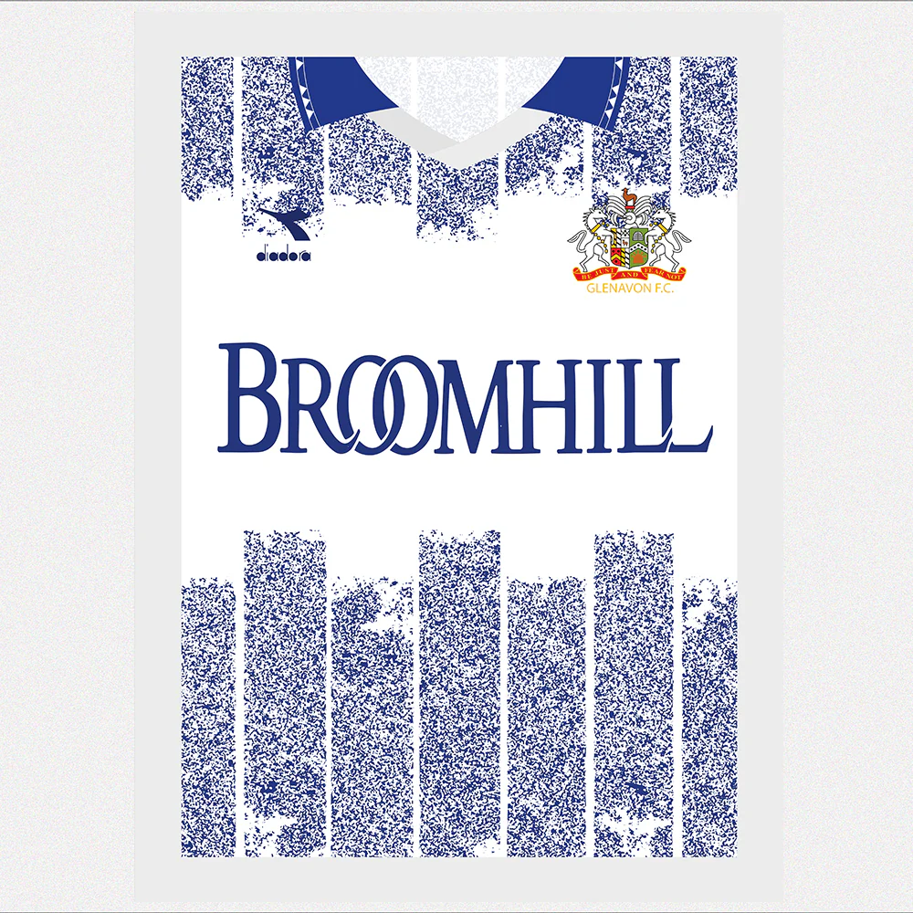 Glenavon 95/96 Heavyweight Art Print (Front) - Image 2