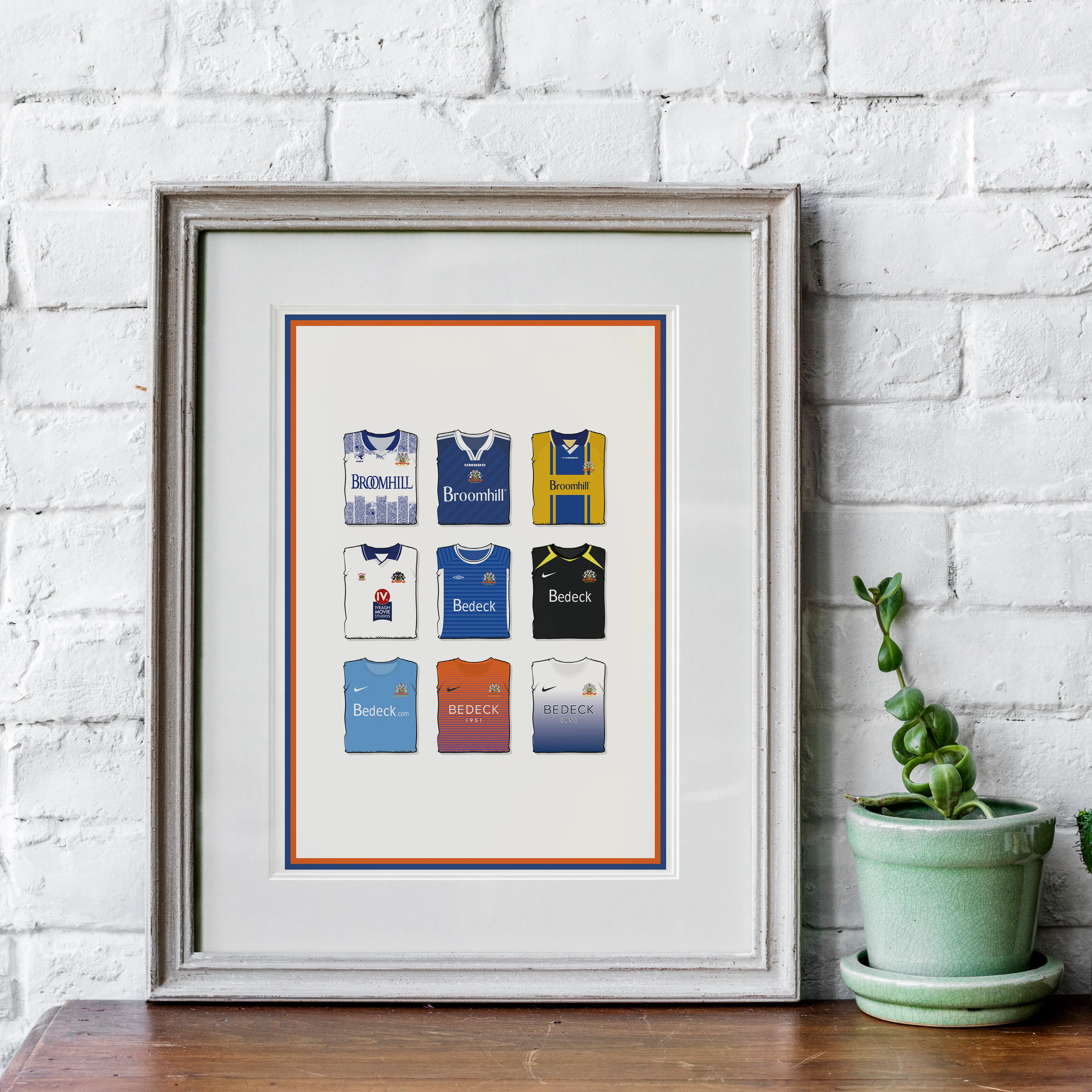 Glenavon Heavyweight Art Print - Football Post - Perfect Gift - Birthday Present for Him - Image 5