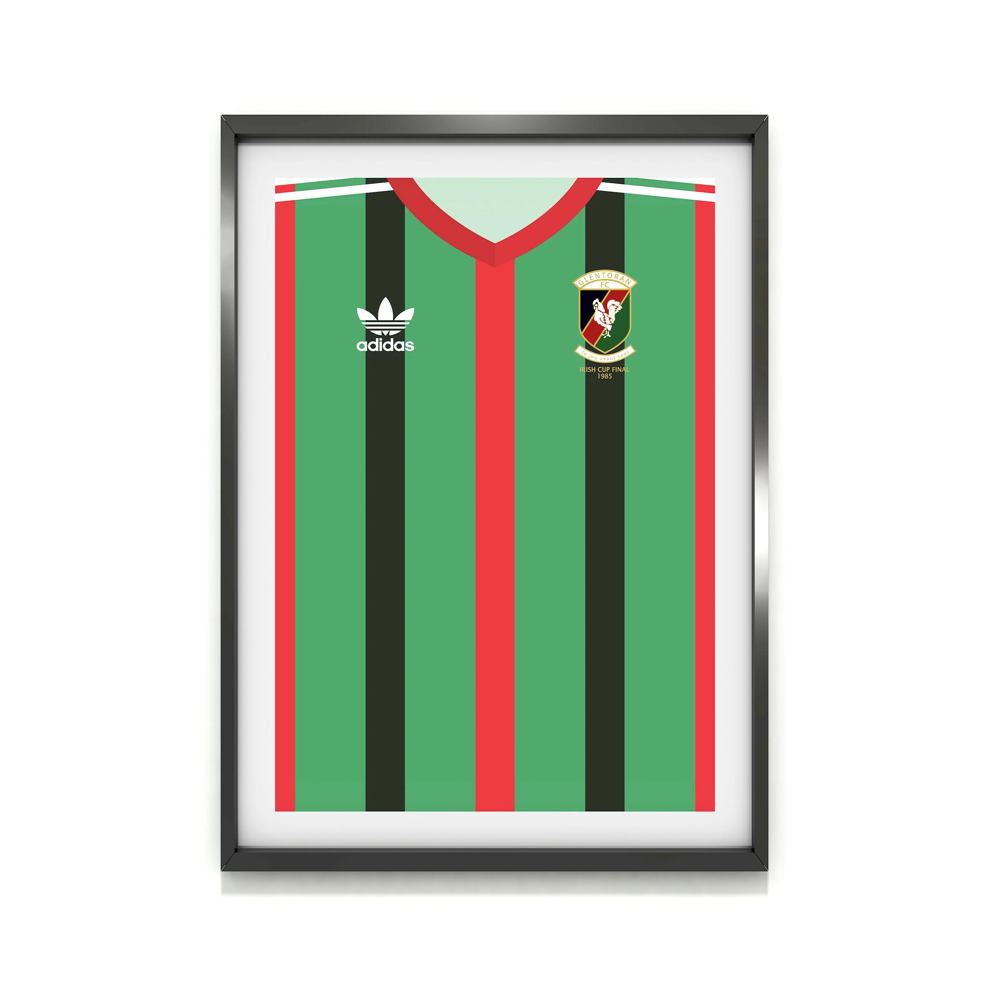 Glentoran 1985 Heavyweight Art Print - Image 2