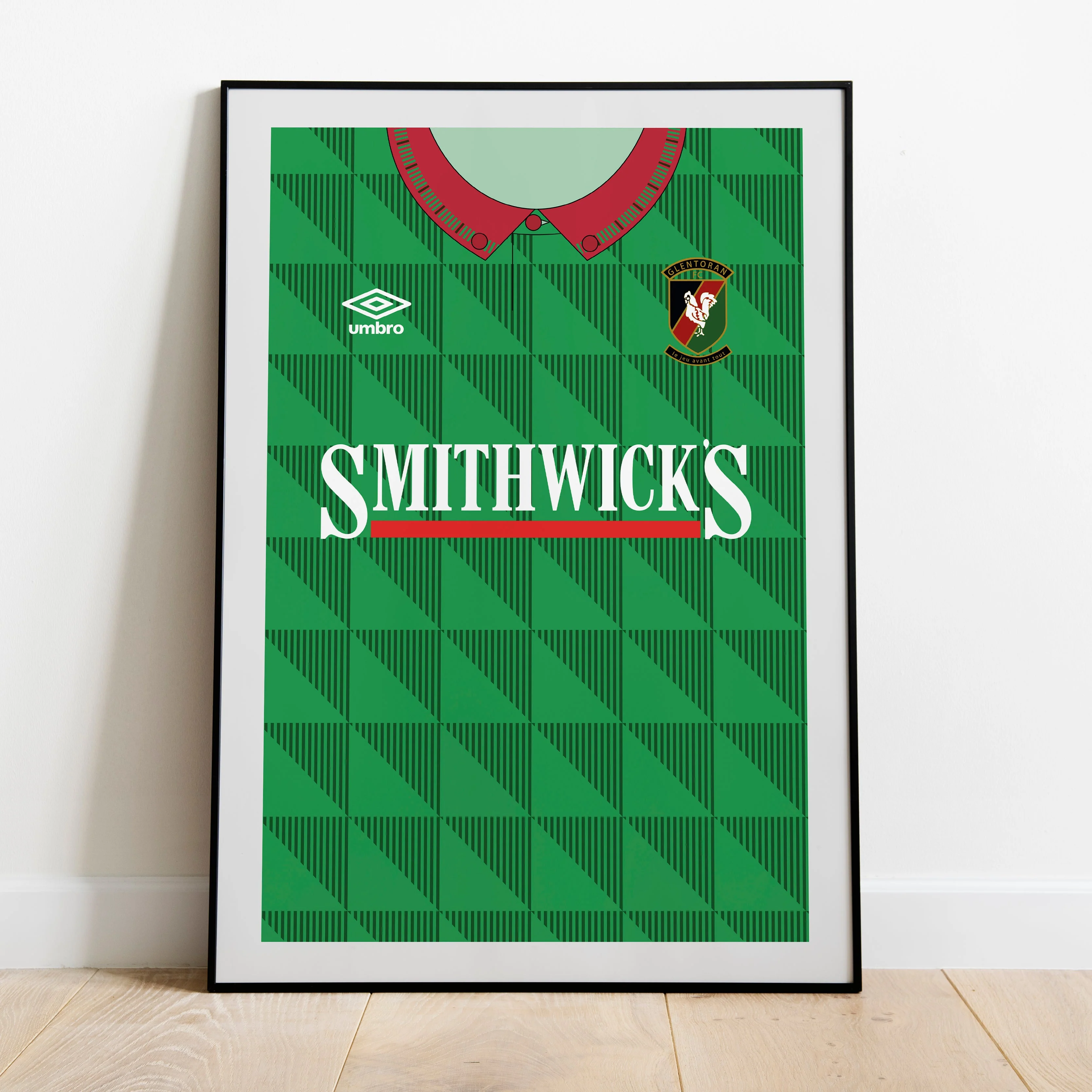 Glentoran 90/92 Heavyweight Art Print