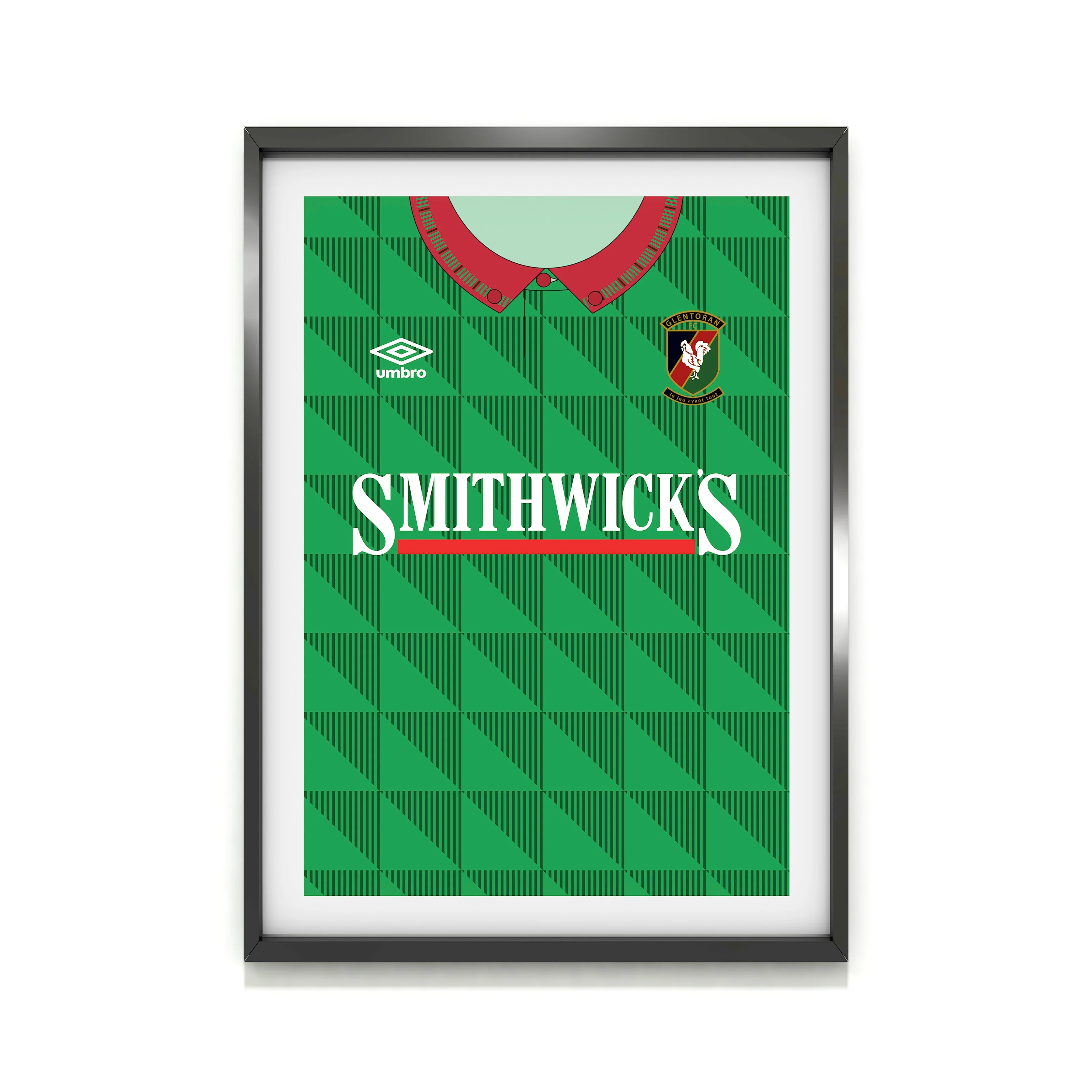 Glentoran 90/92 Heavyweight Art Print - Image 2