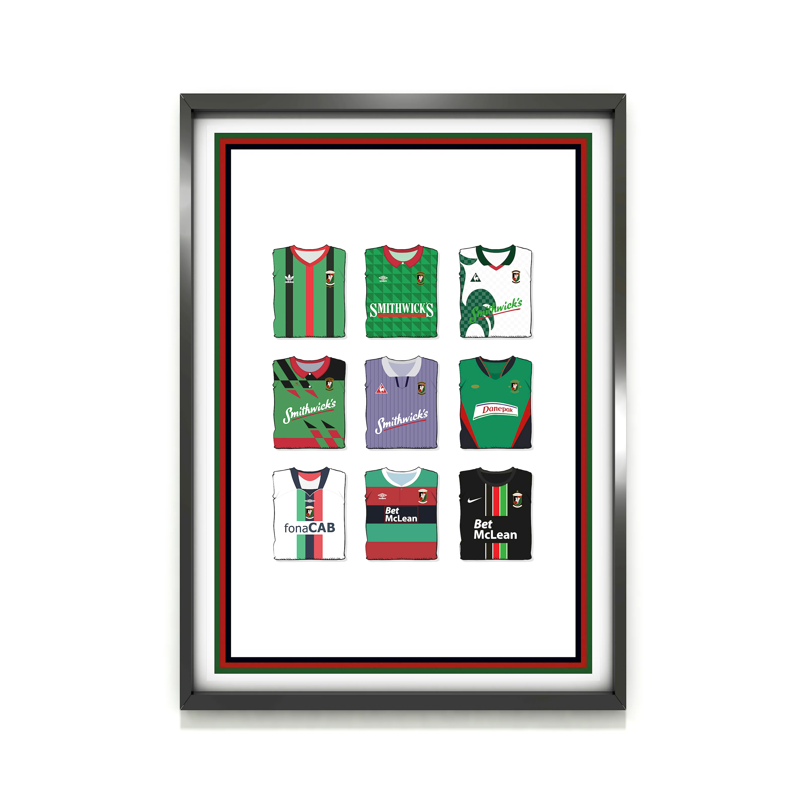Glentoran Collection Heavyweight Art Print - Football Post - Perfect Gift - Birthday Present for Him - Image 2