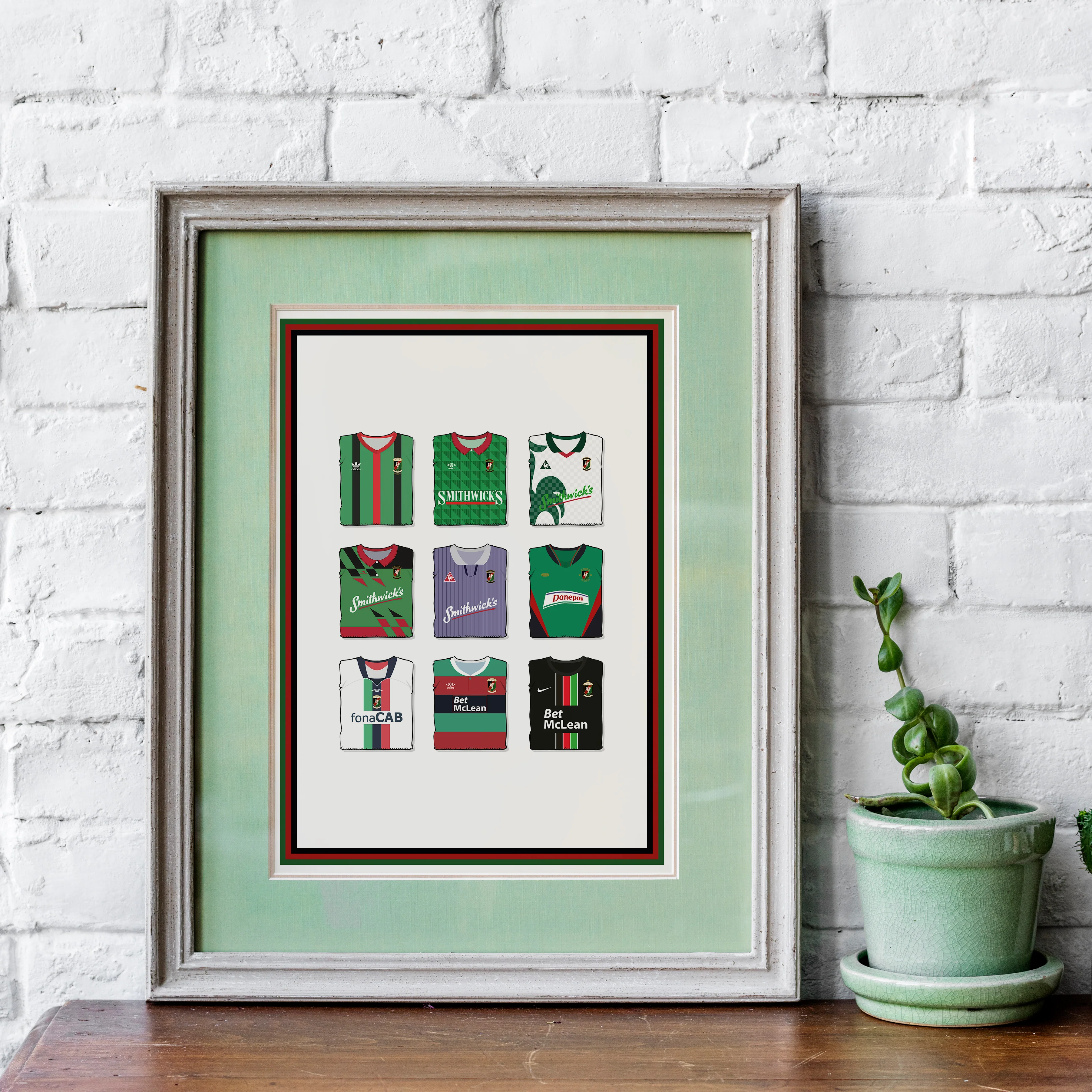 Glentoran Collection Heavyweight Art Print - Football Post - Perfect Gift - Birthday Present for Him - Image 6