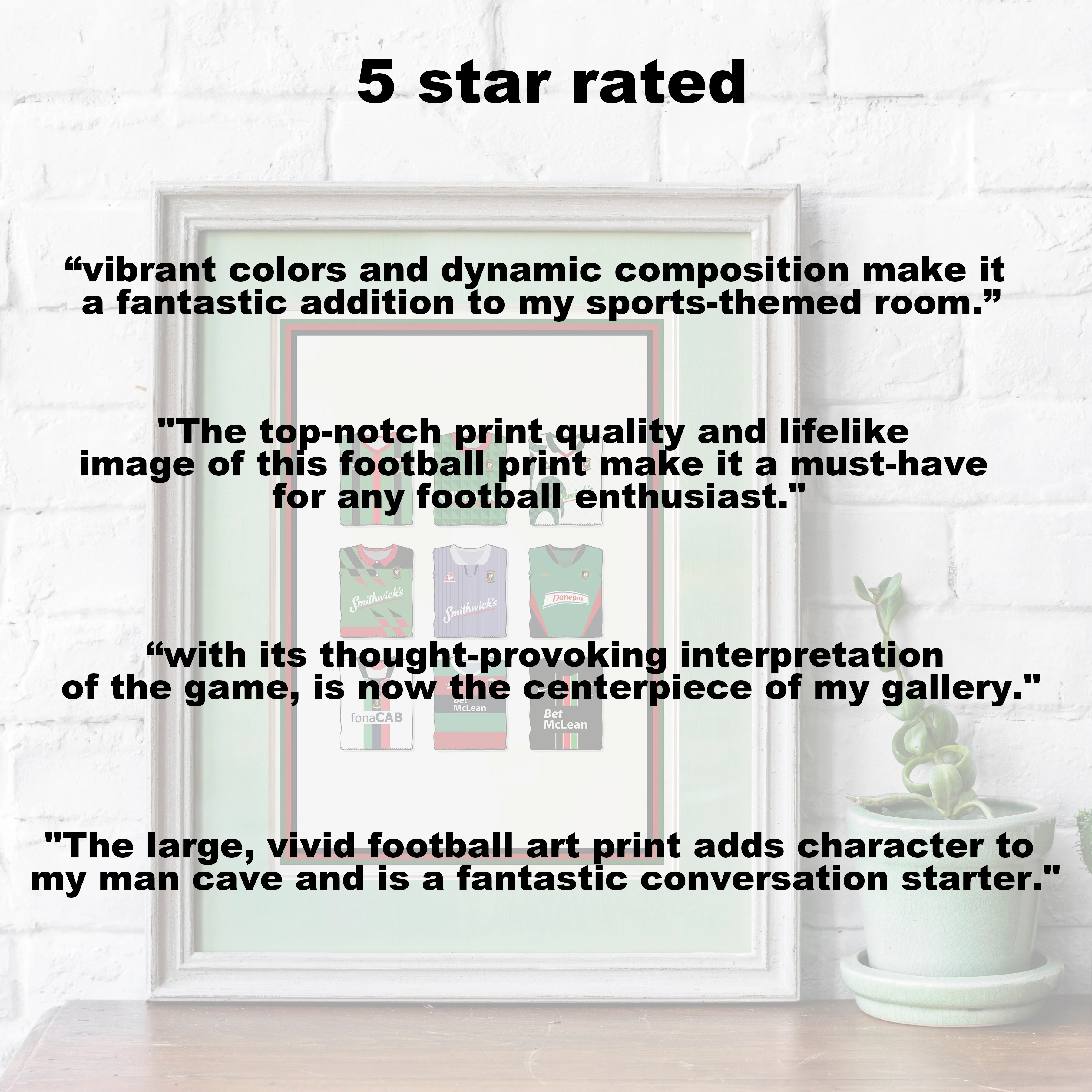 Glentoran Collection Heavyweight Art Print - Football Post - Perfect Gift - Birthday Present for Him - Image 7
