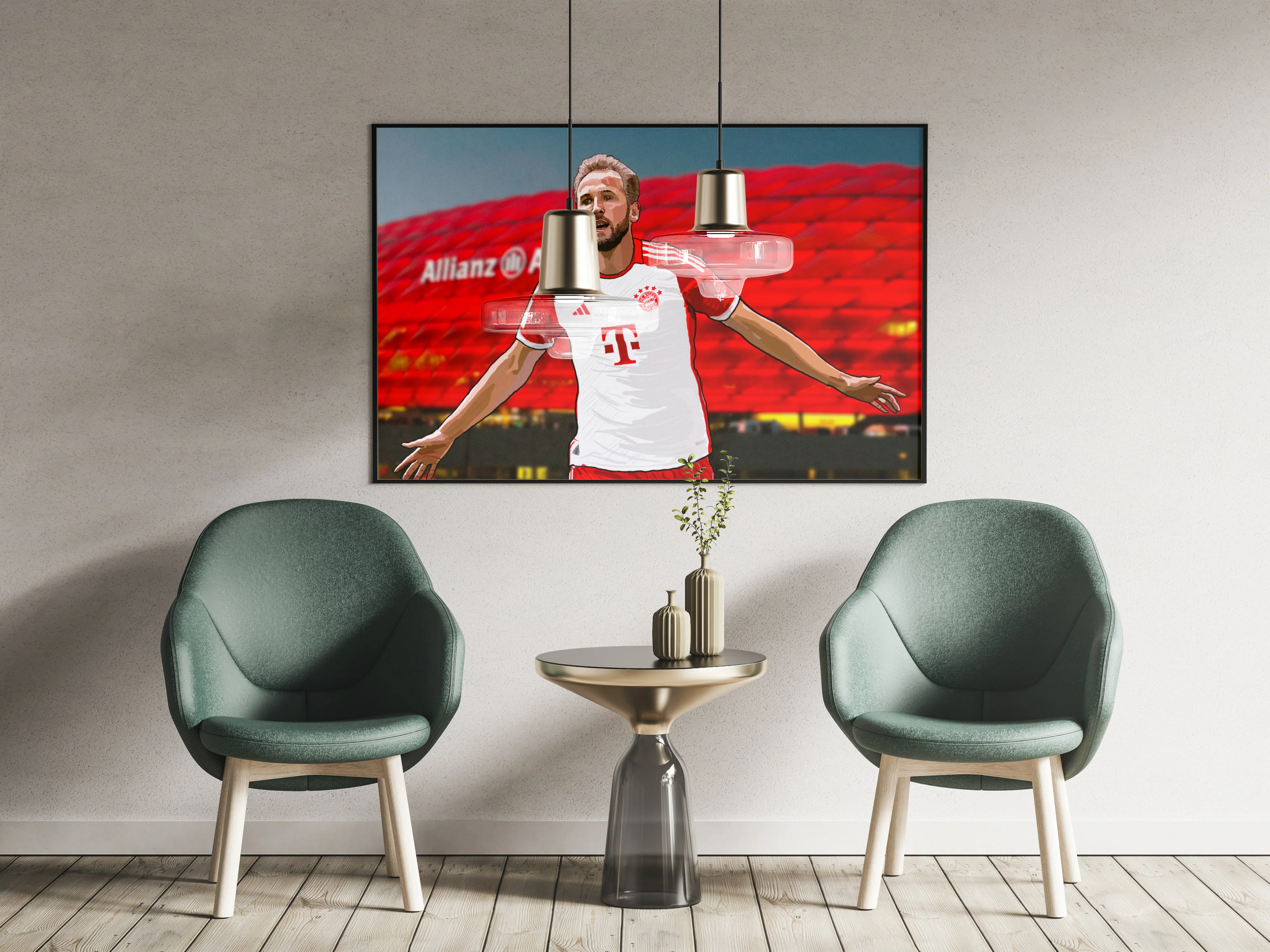 Harry Kane Bayern Munich Heavyweight Art Print - Football Post - Perfect Gift - Birthday Present for Him - Image 3