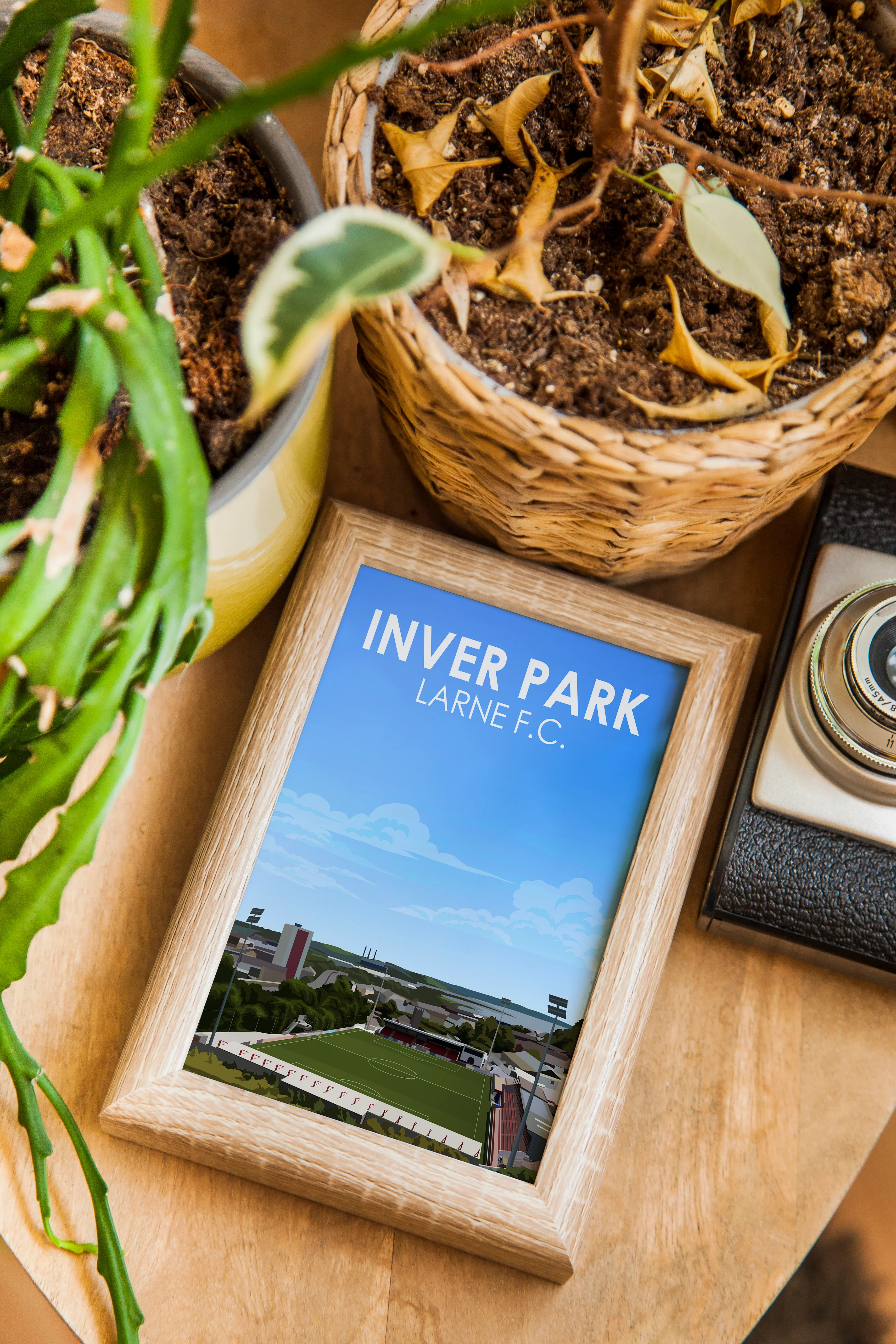 Inver Park Larne FC Heavyweight Art Print - Football Post - Perfect Gift - Birthday Present for Him - Image 3
